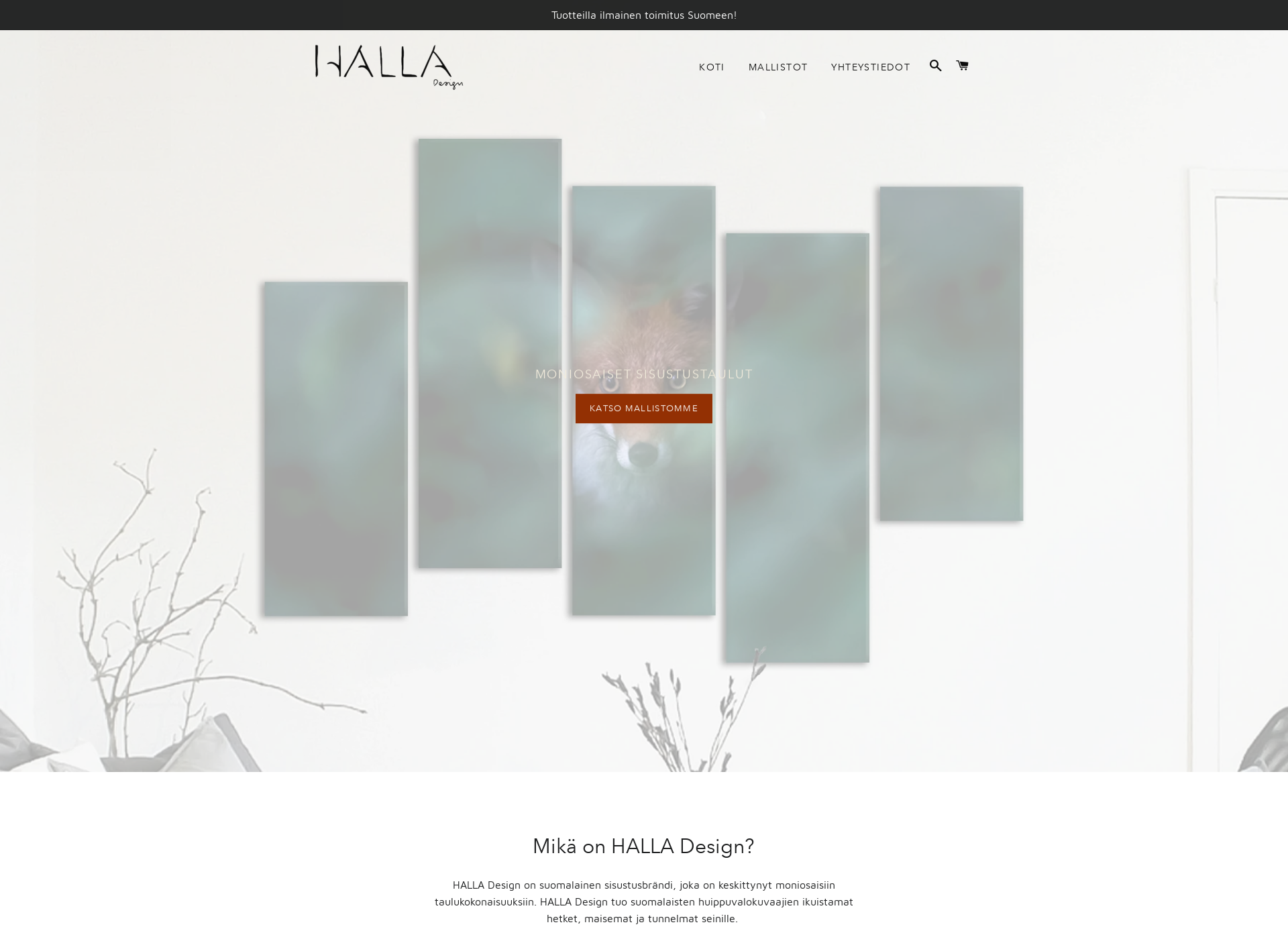 Screenshot for halla-design.fi