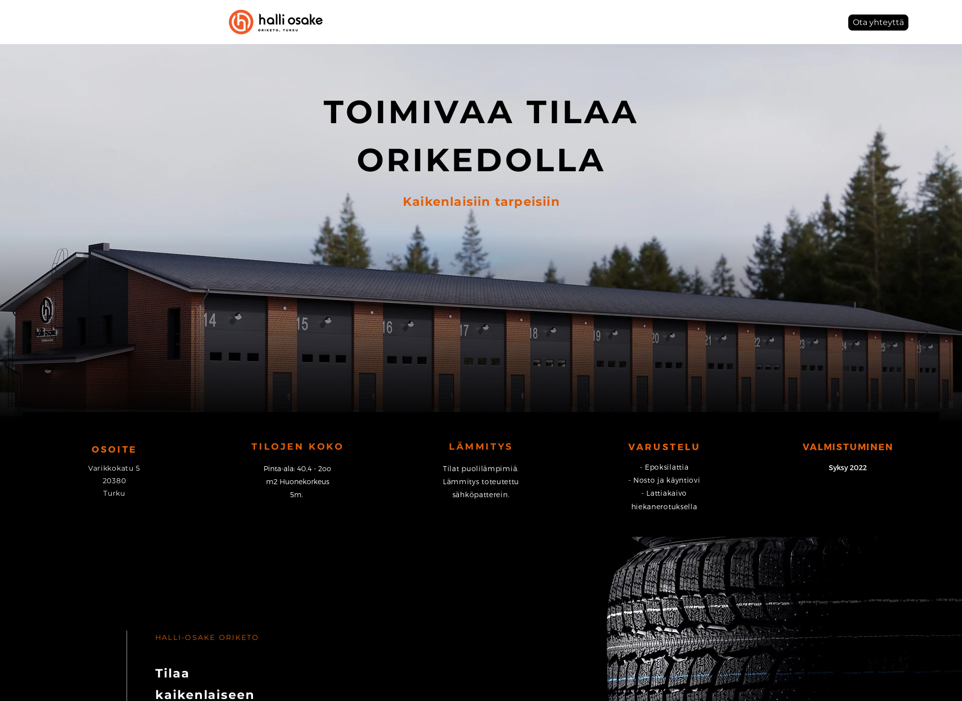 Screenshot for halli-osake.fi