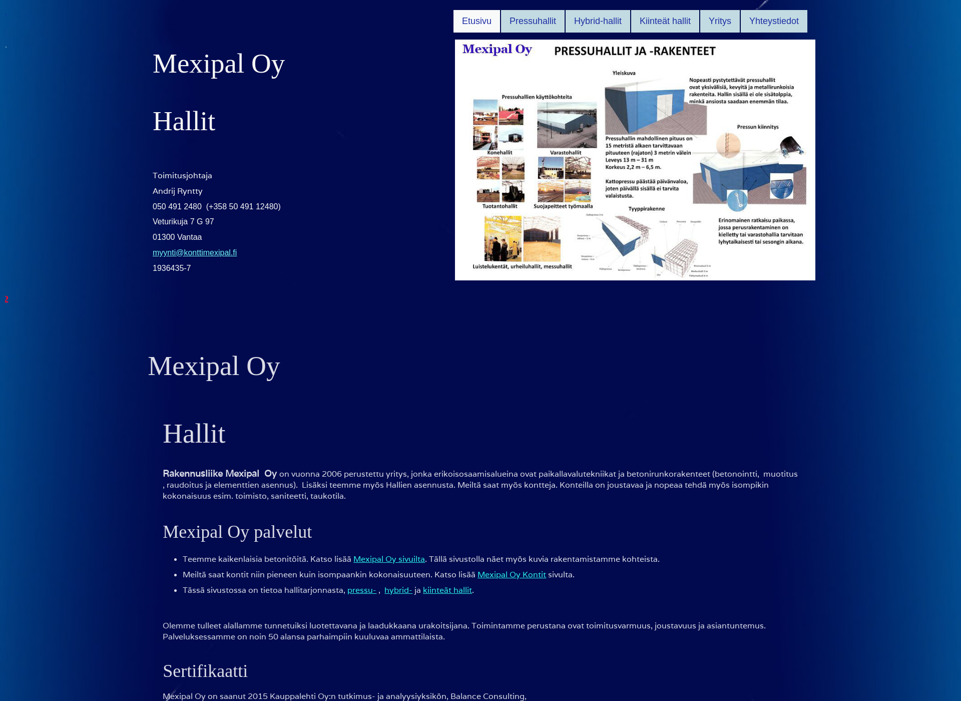 Screenshot for hallimexipal.fi