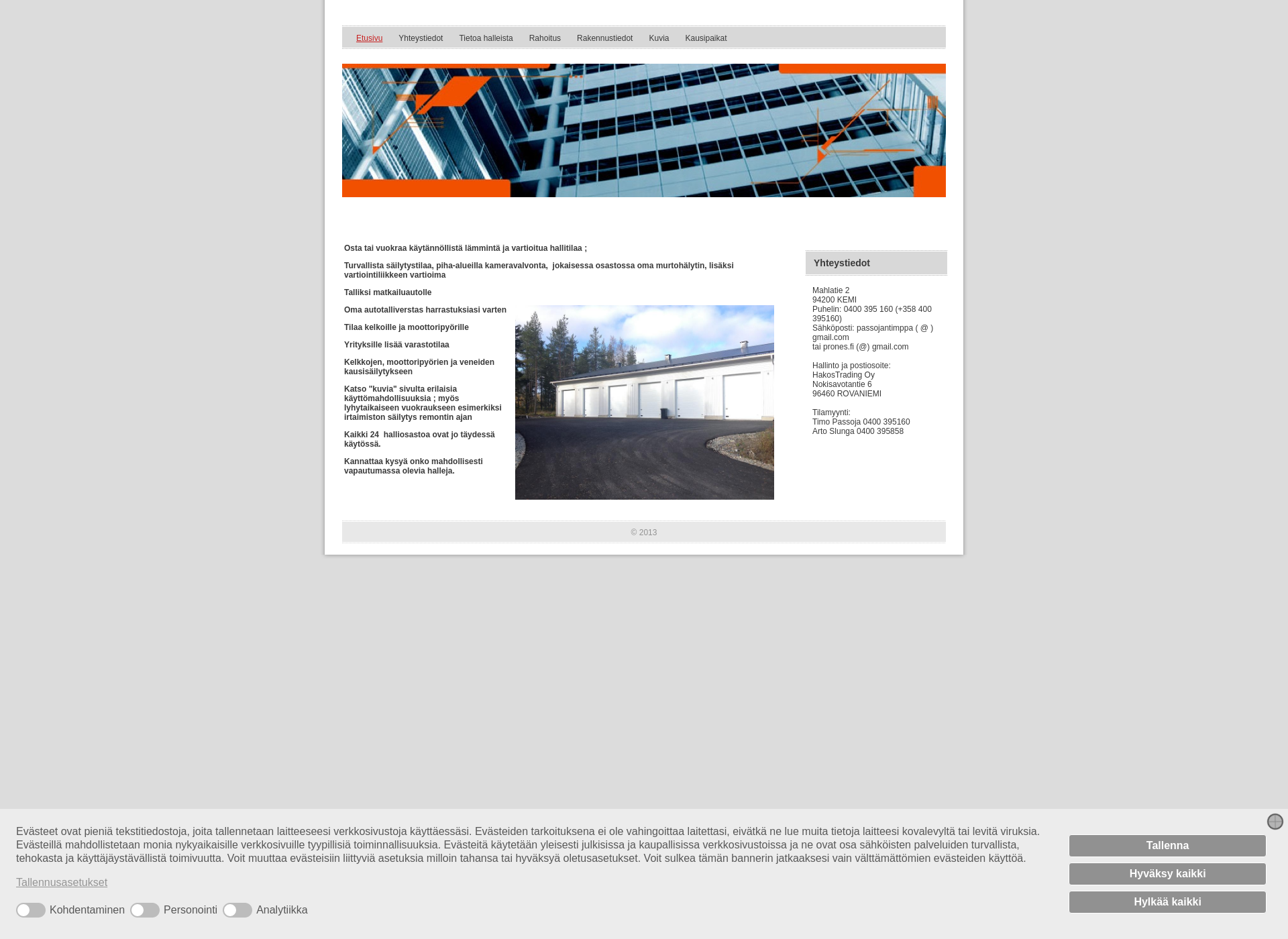 Screenshot for halliosake.fi