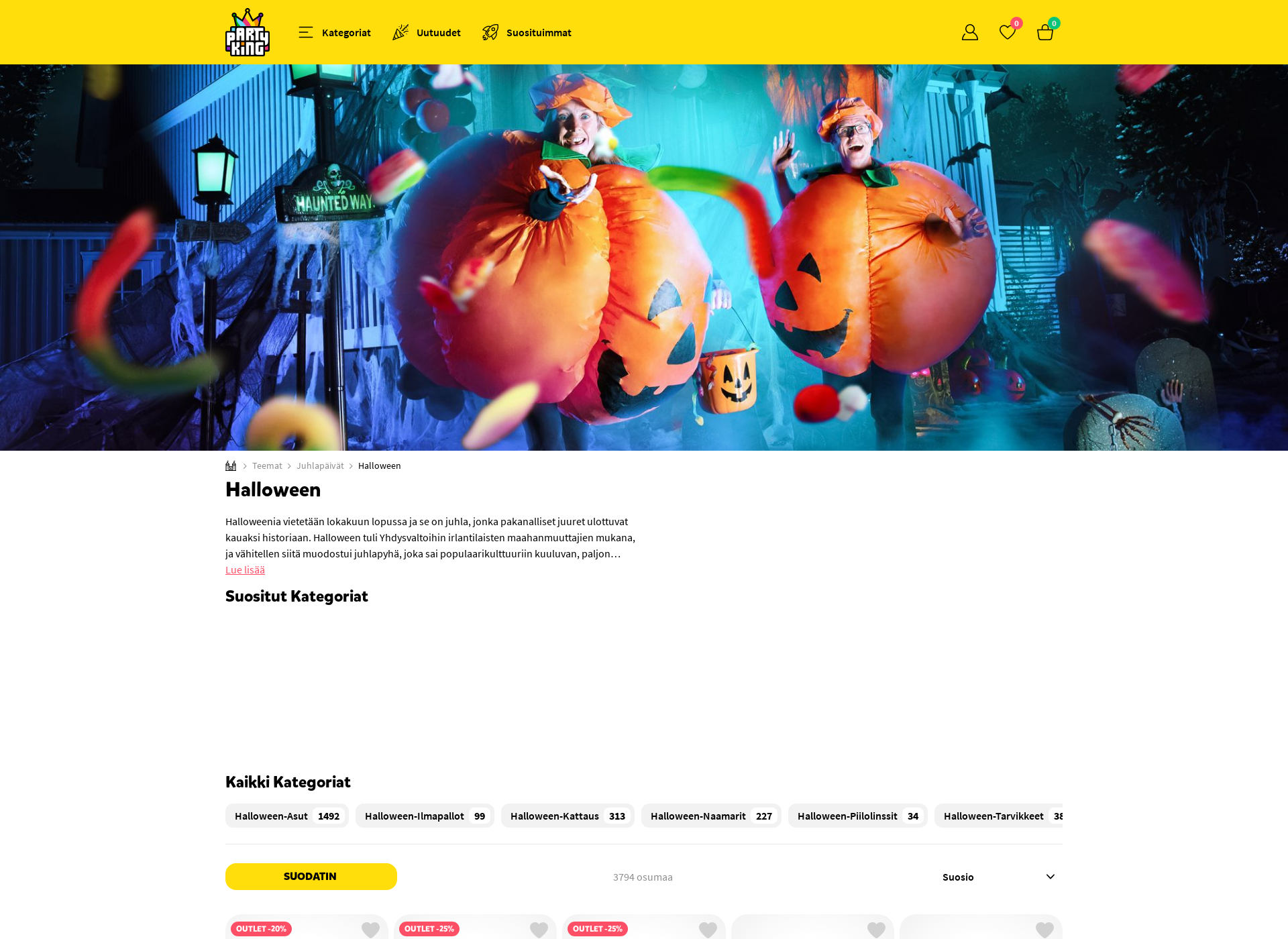 Screenshot for halloween.fi
