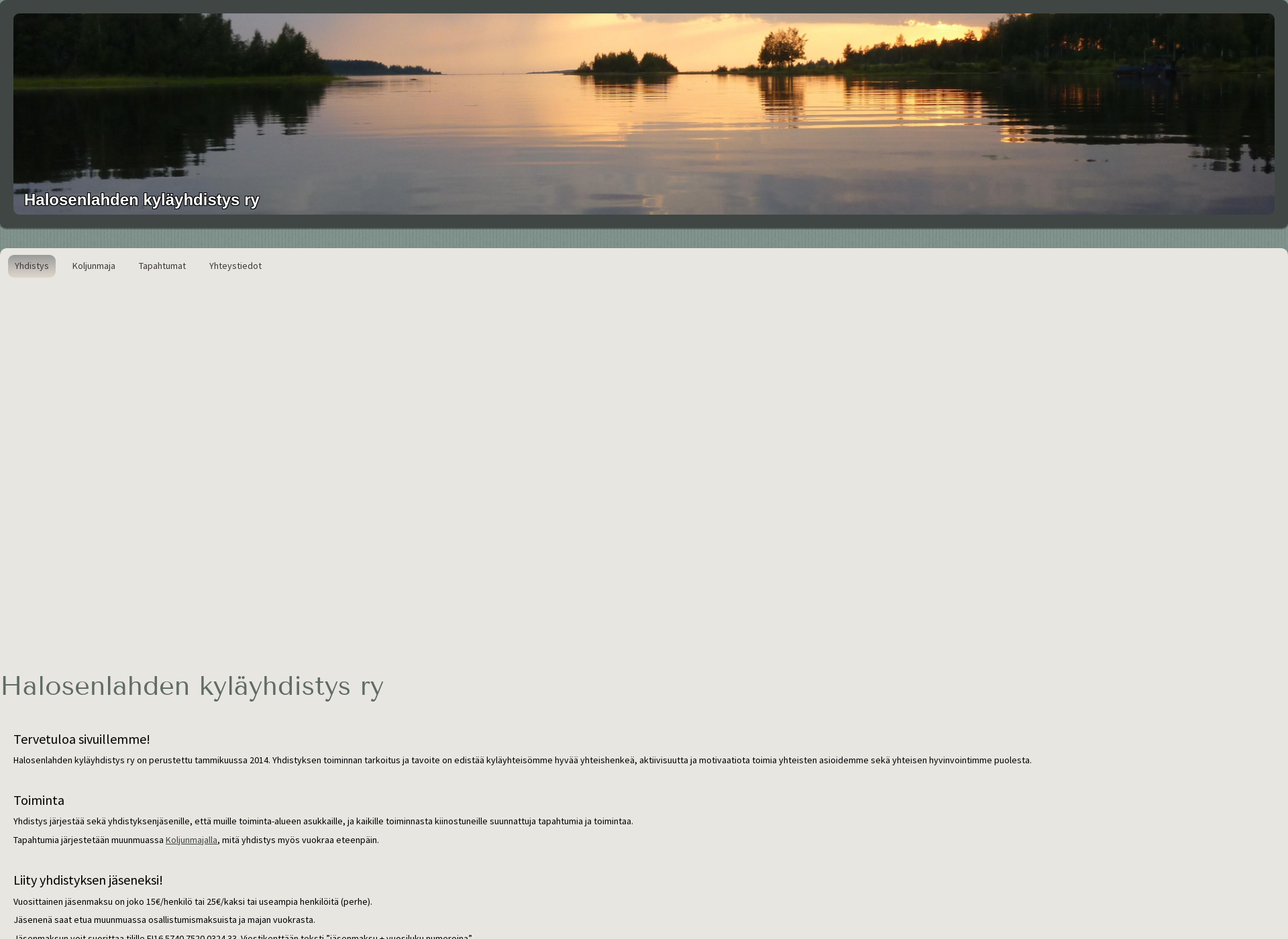 Screenshot for halosenlahti.fi