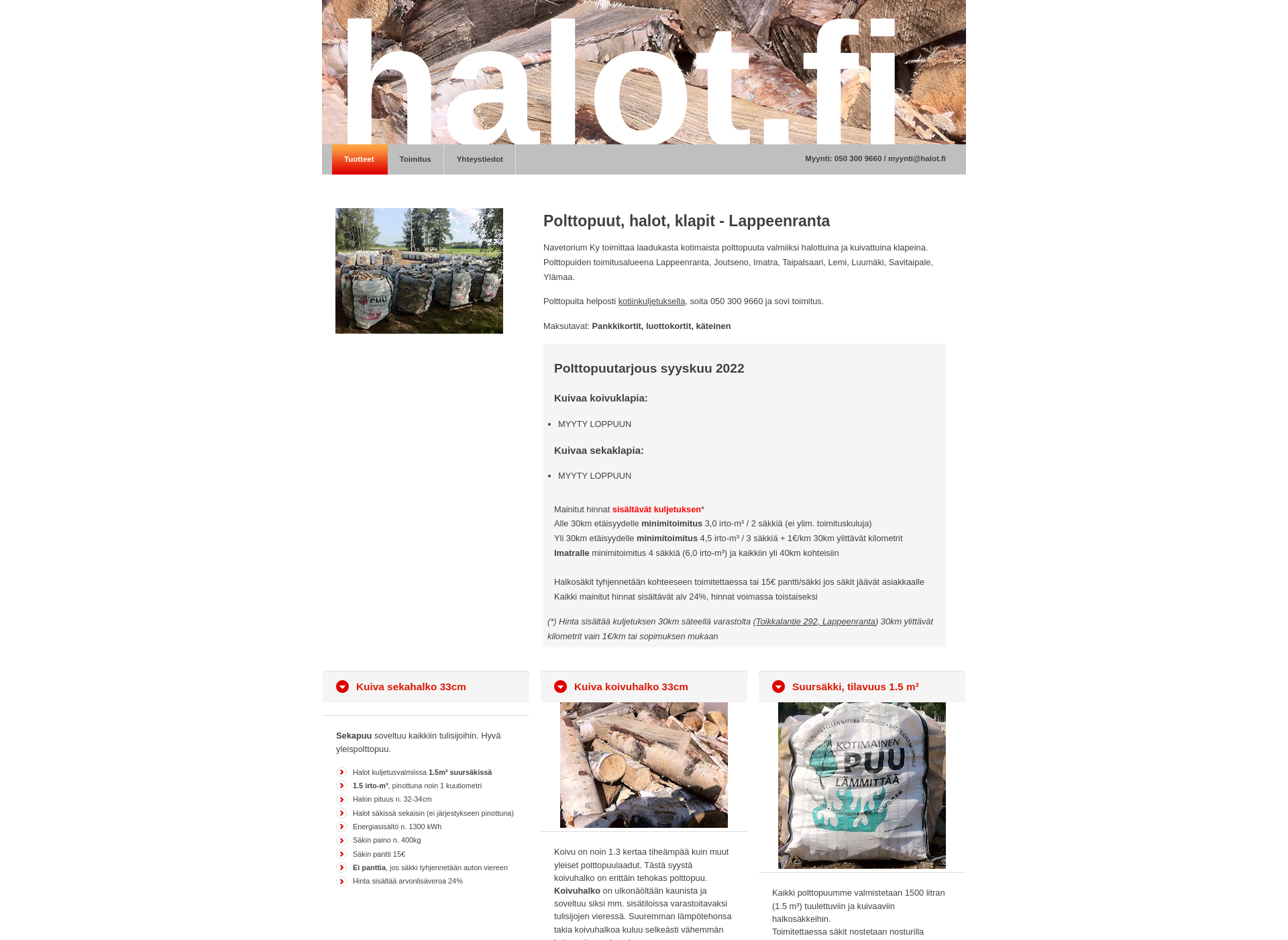 Screenshot for halot.fi