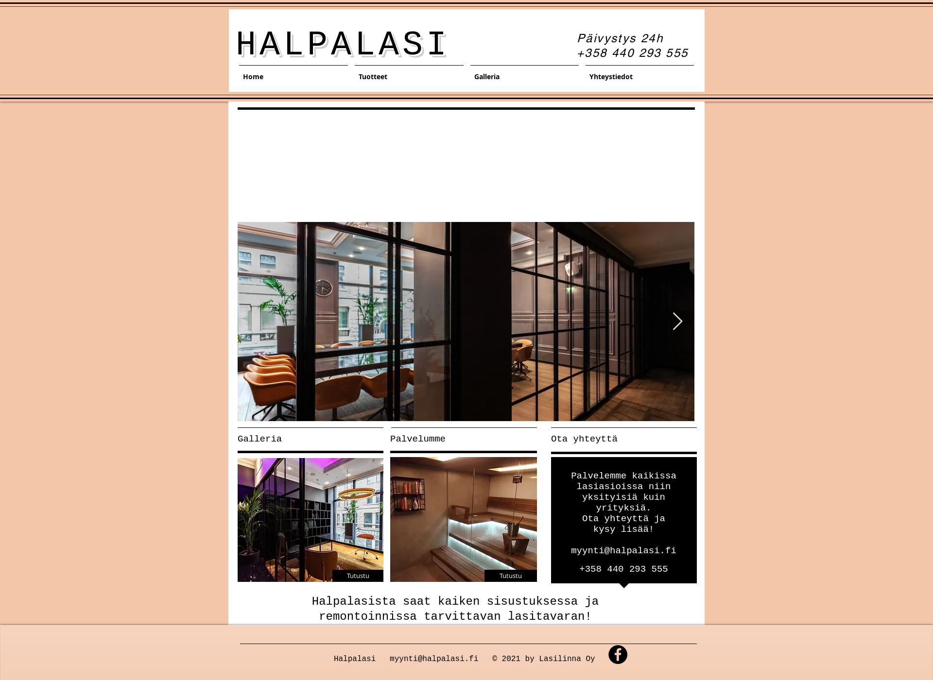 Screenshot for halpalasi.fi