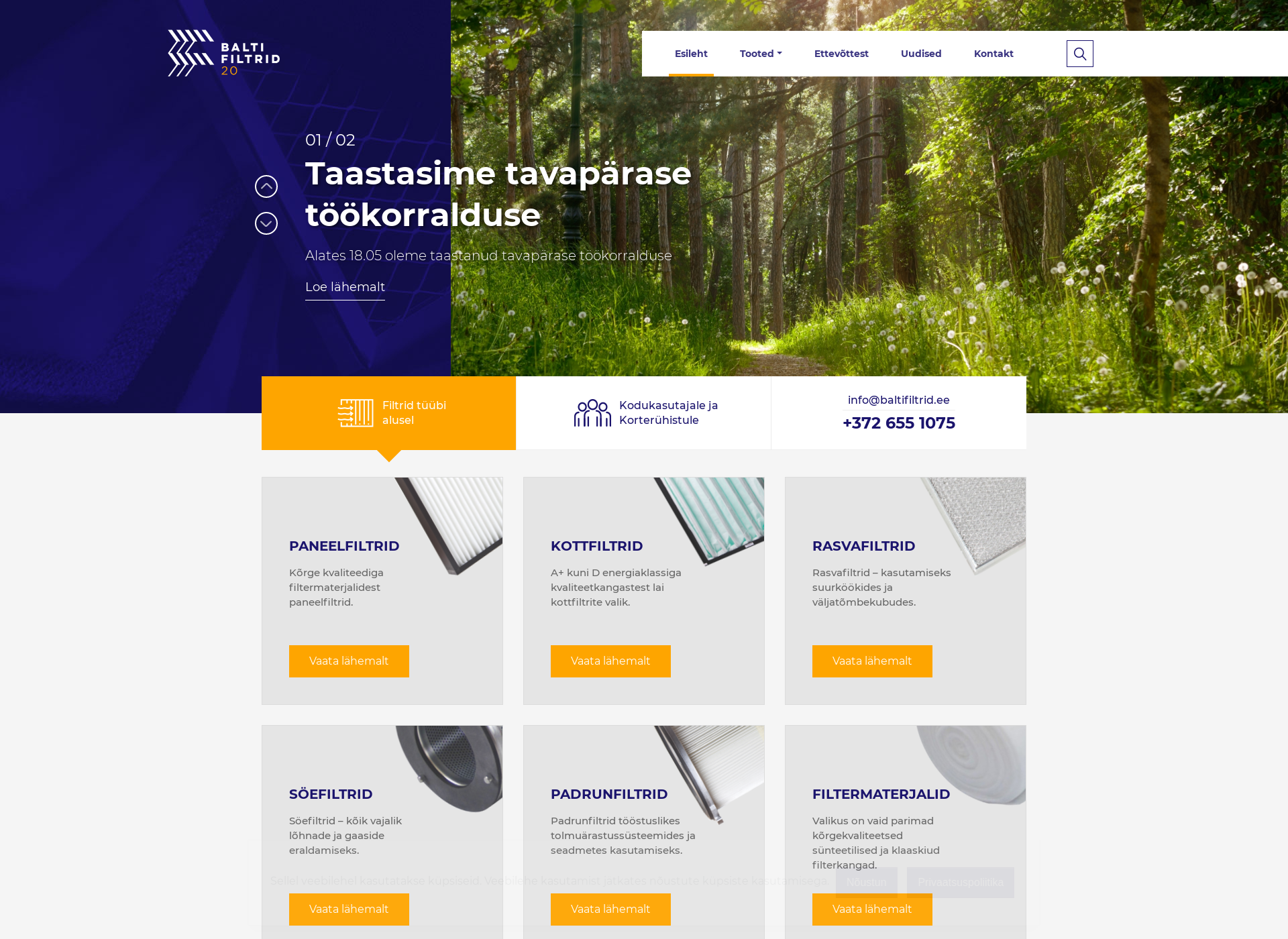 Screenshot for halpasuodatin.fi