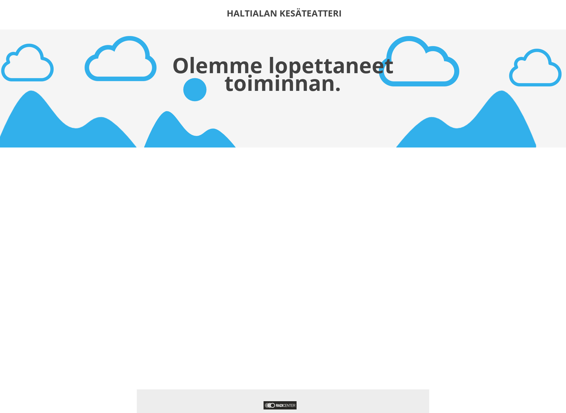 Skärmdump för haltialankesateatteri.fi
