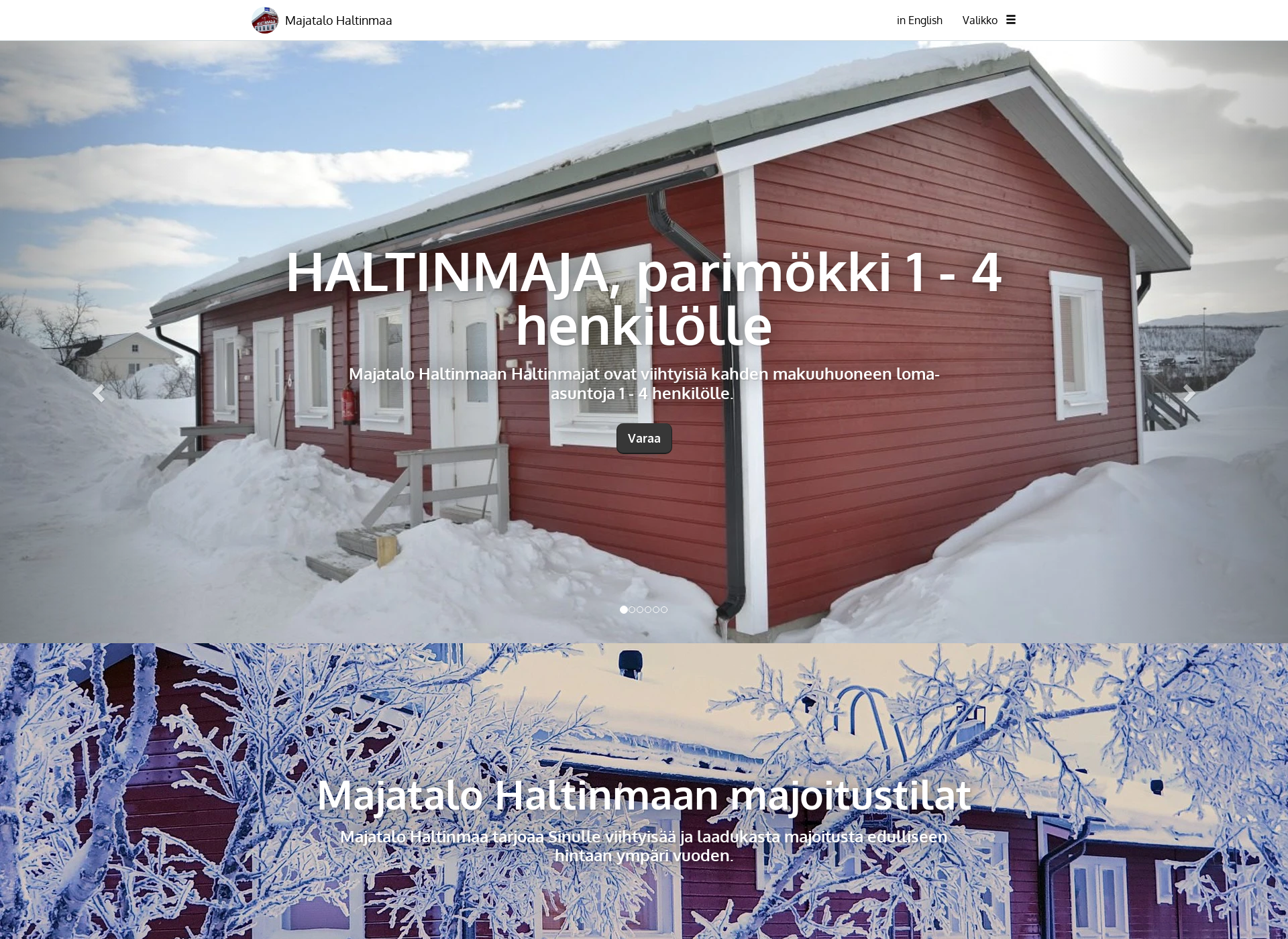 Skärmdump för haltinmaa.fi
