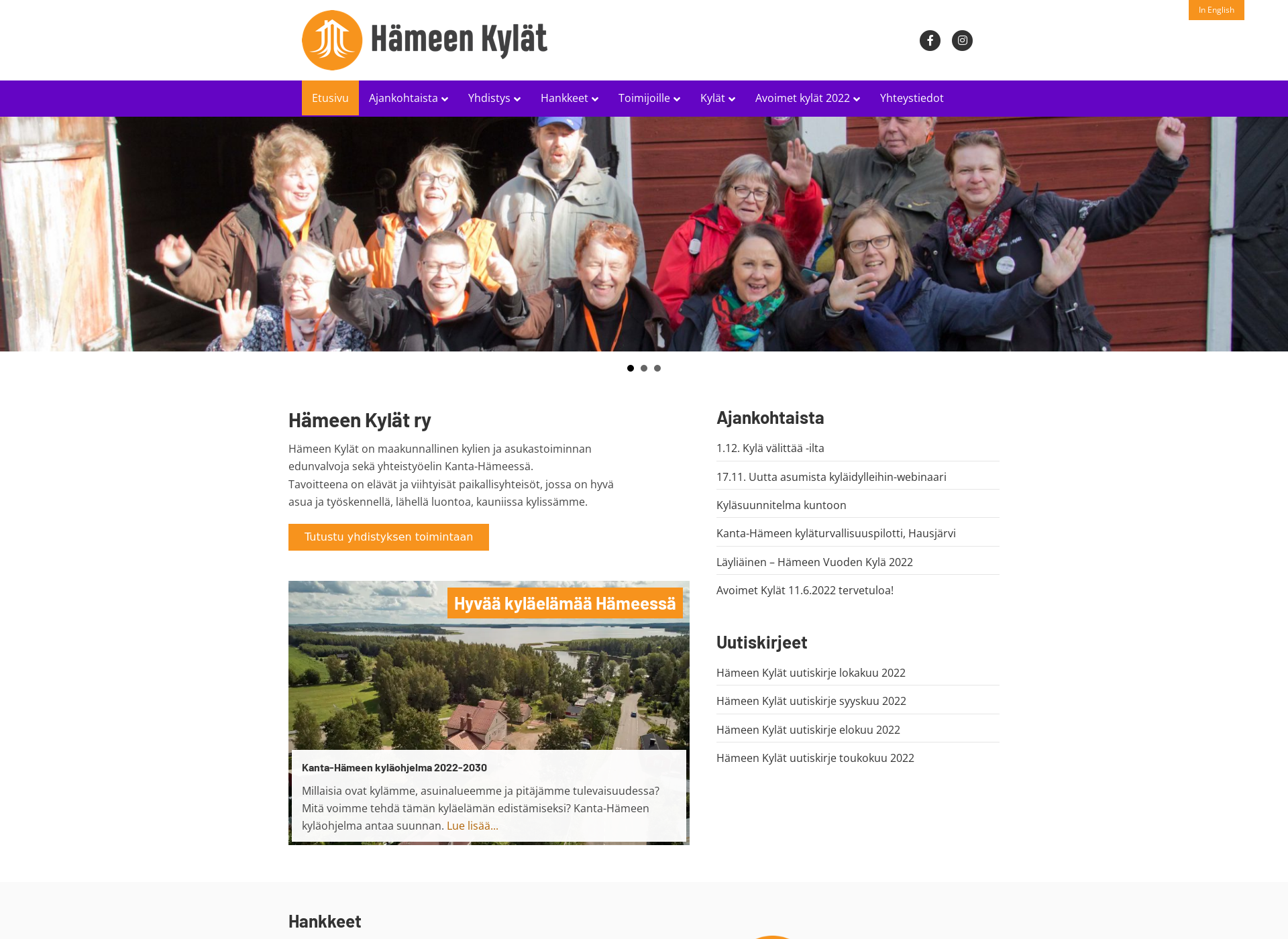 Screenshot for hameenkylat.fi