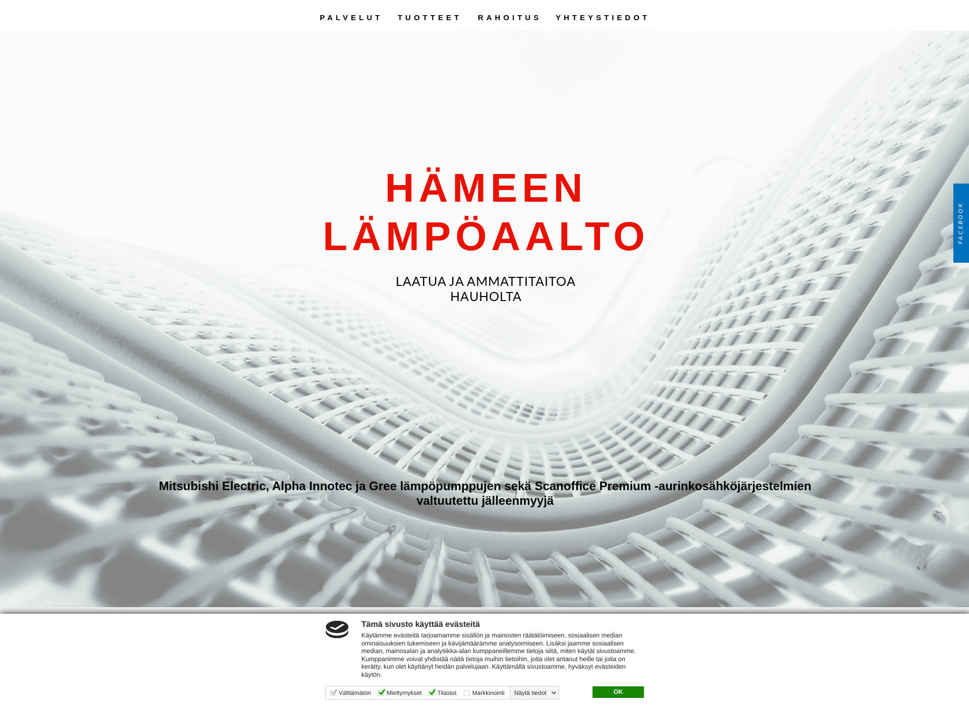 Screenshot for hameenlampoaalto.fi