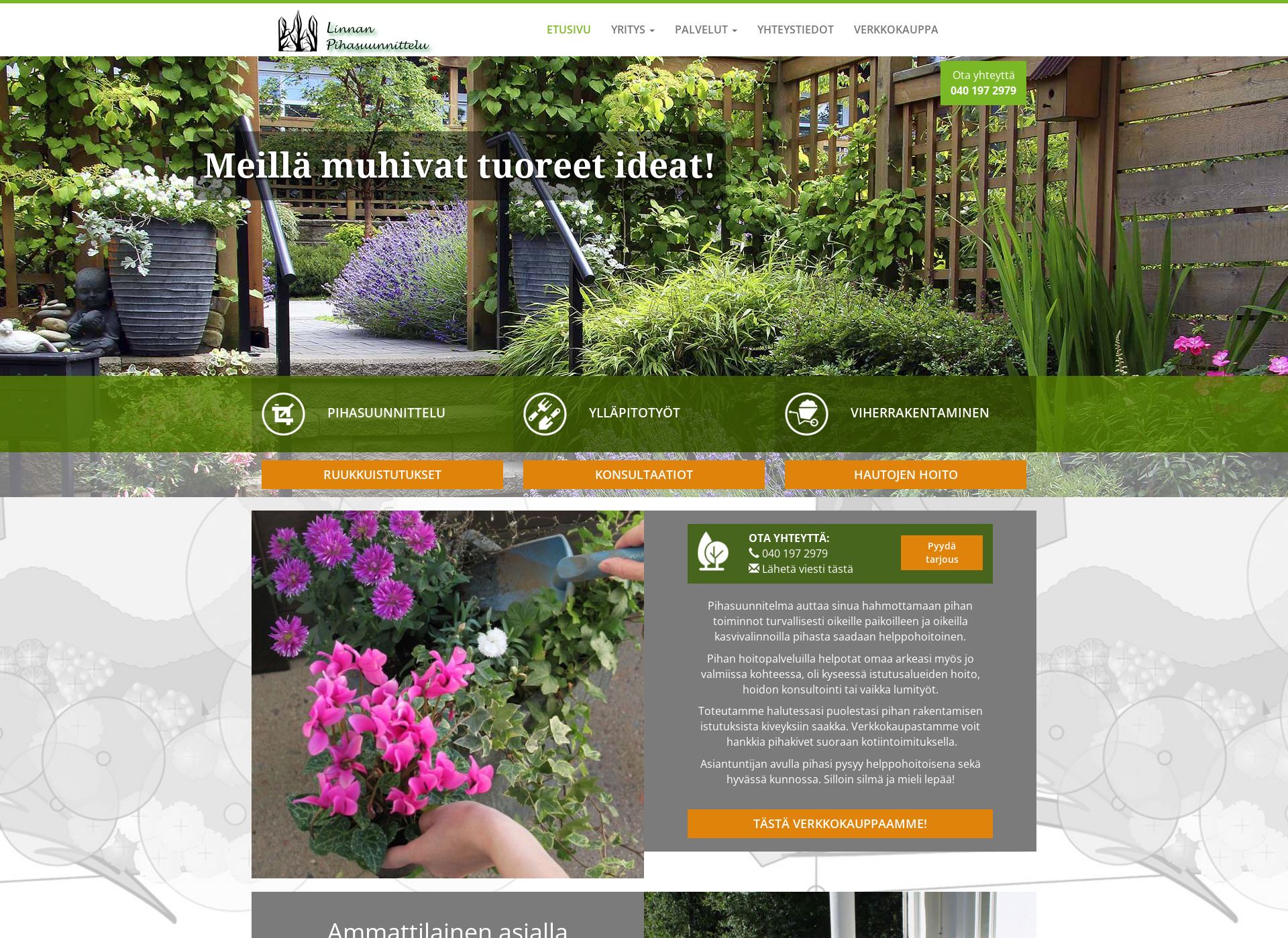 Screenshot for hameenlinnanpihasuunnittelu.fi