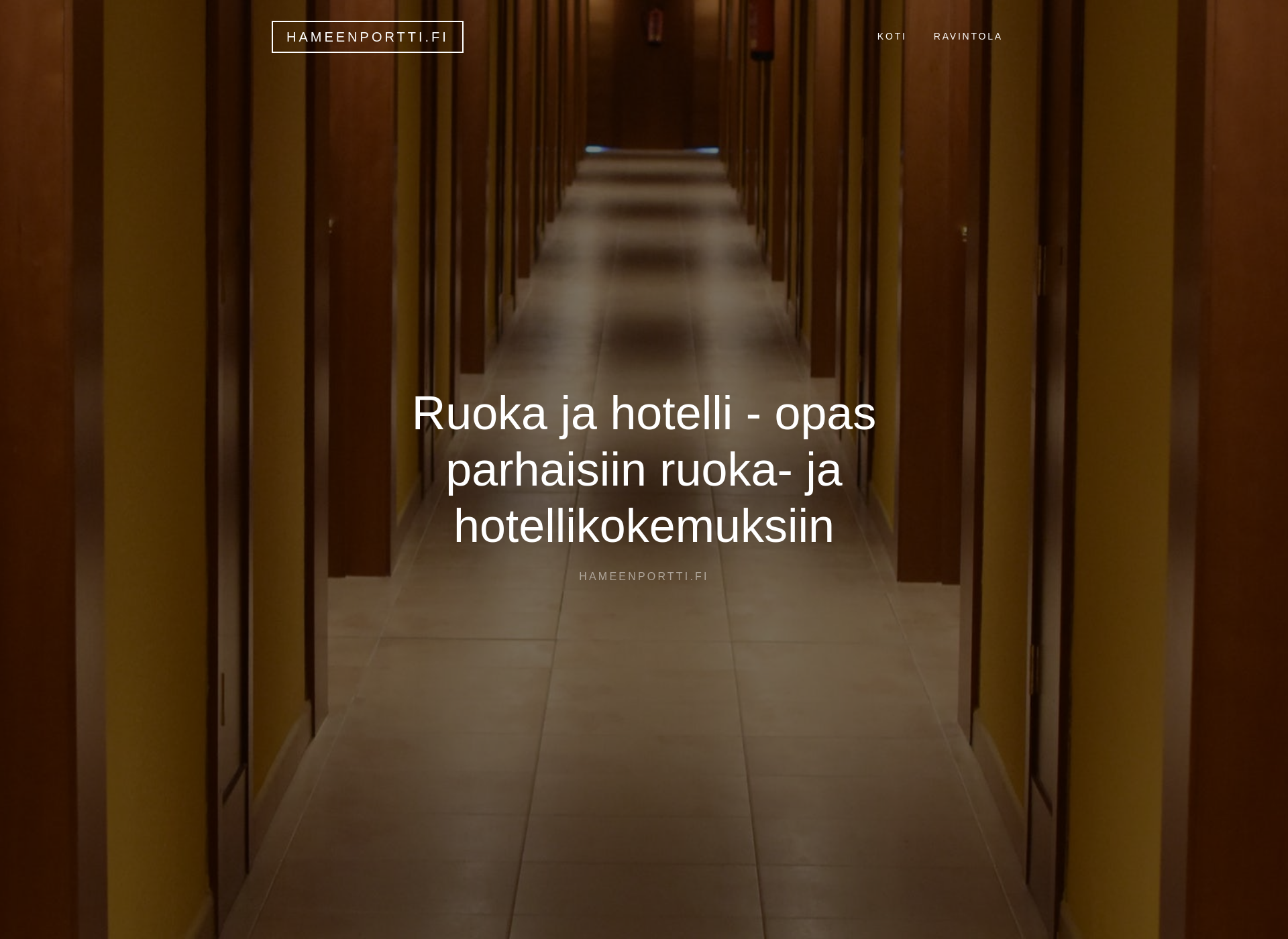 Skärmdump för hameenportti.fi