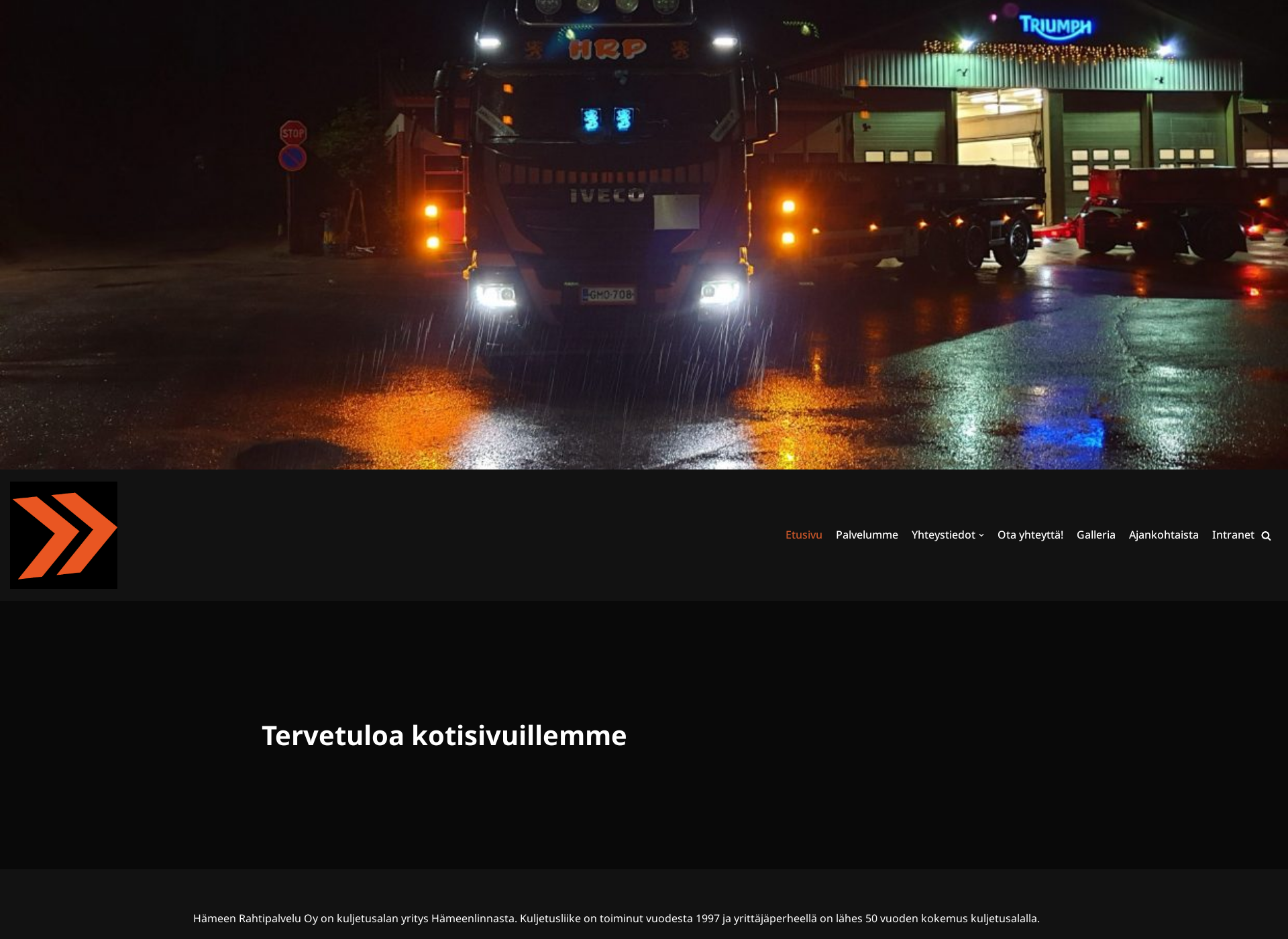 Skärmdump för hameenrahtipalvelu.fi