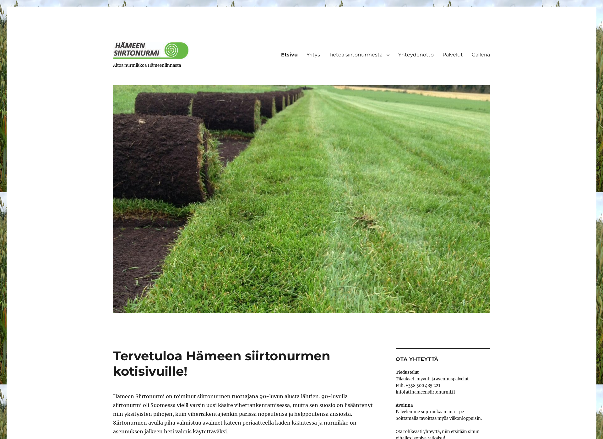 Screenshot for hameensiirtonurmi.fi