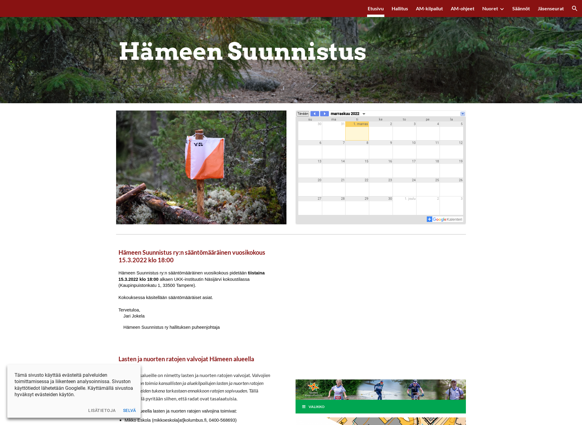 Screenshot for hameensuunnistus.fi
