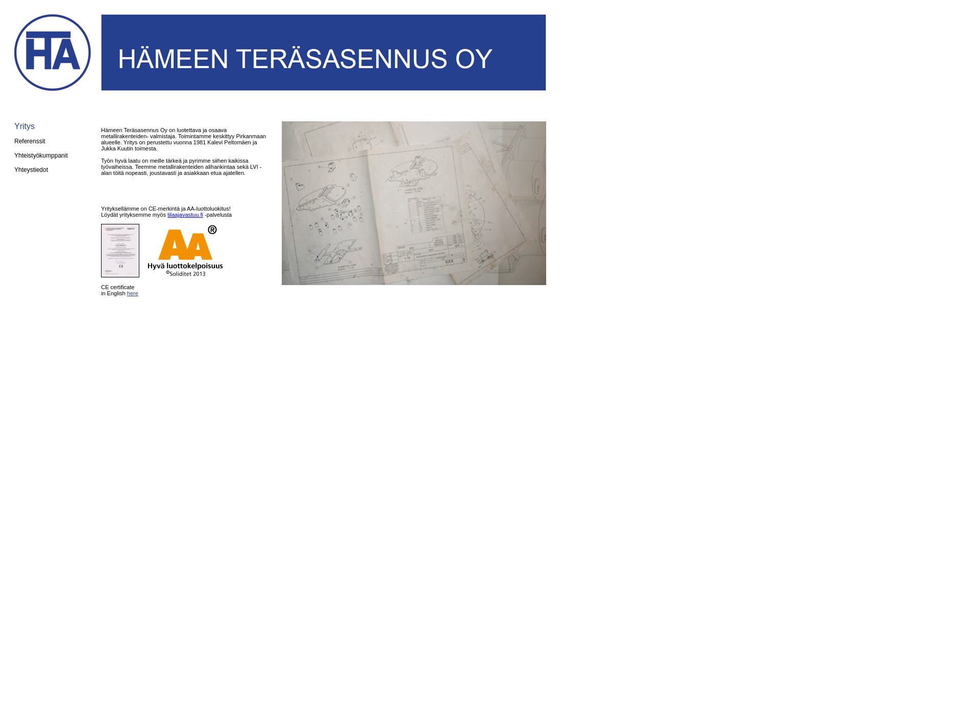 Screenshot for hameenterasasennus.fi