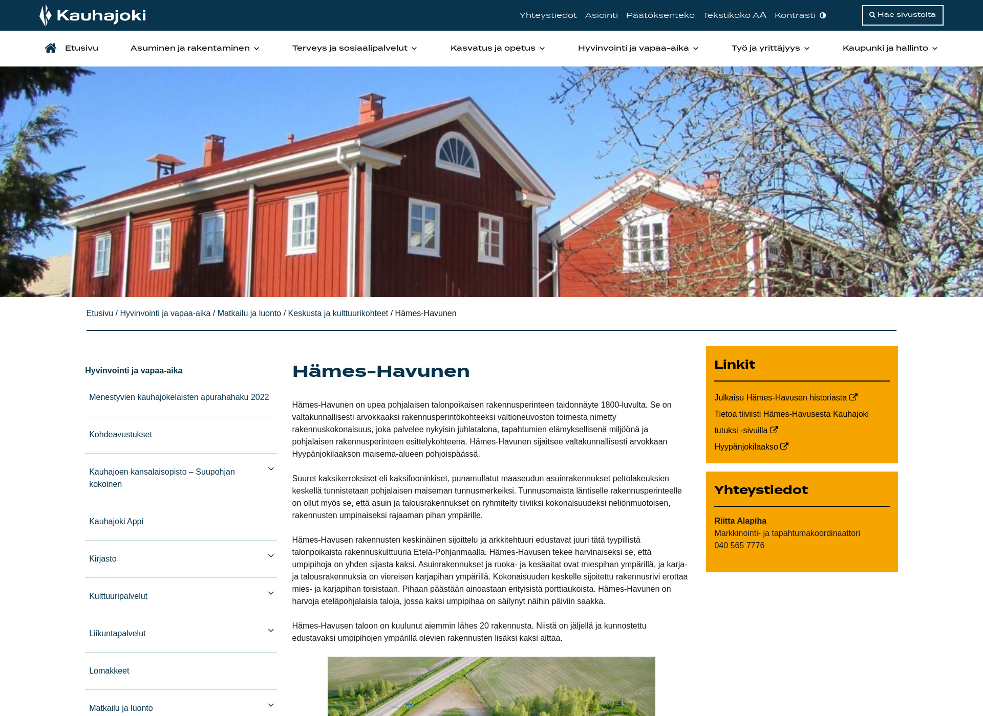 Screenshot for hames-havunen.fi