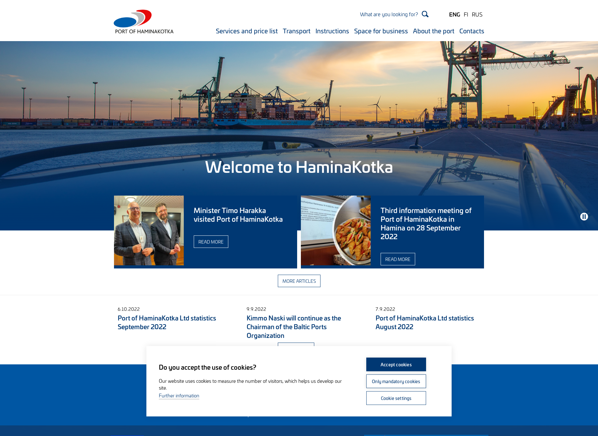 Screenshot for haminakotka.fi