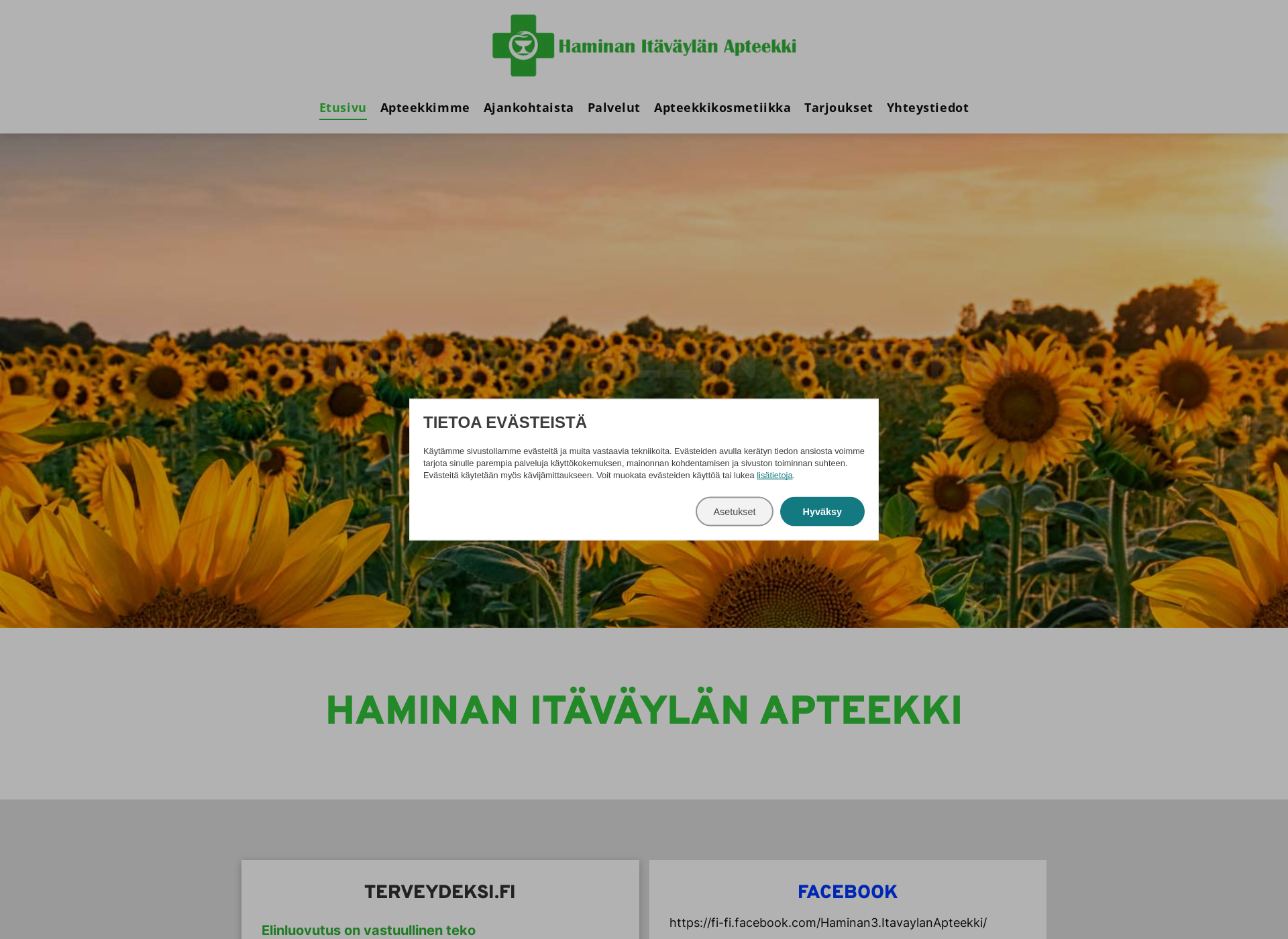 Screenshot for haminan3apteekki.fi