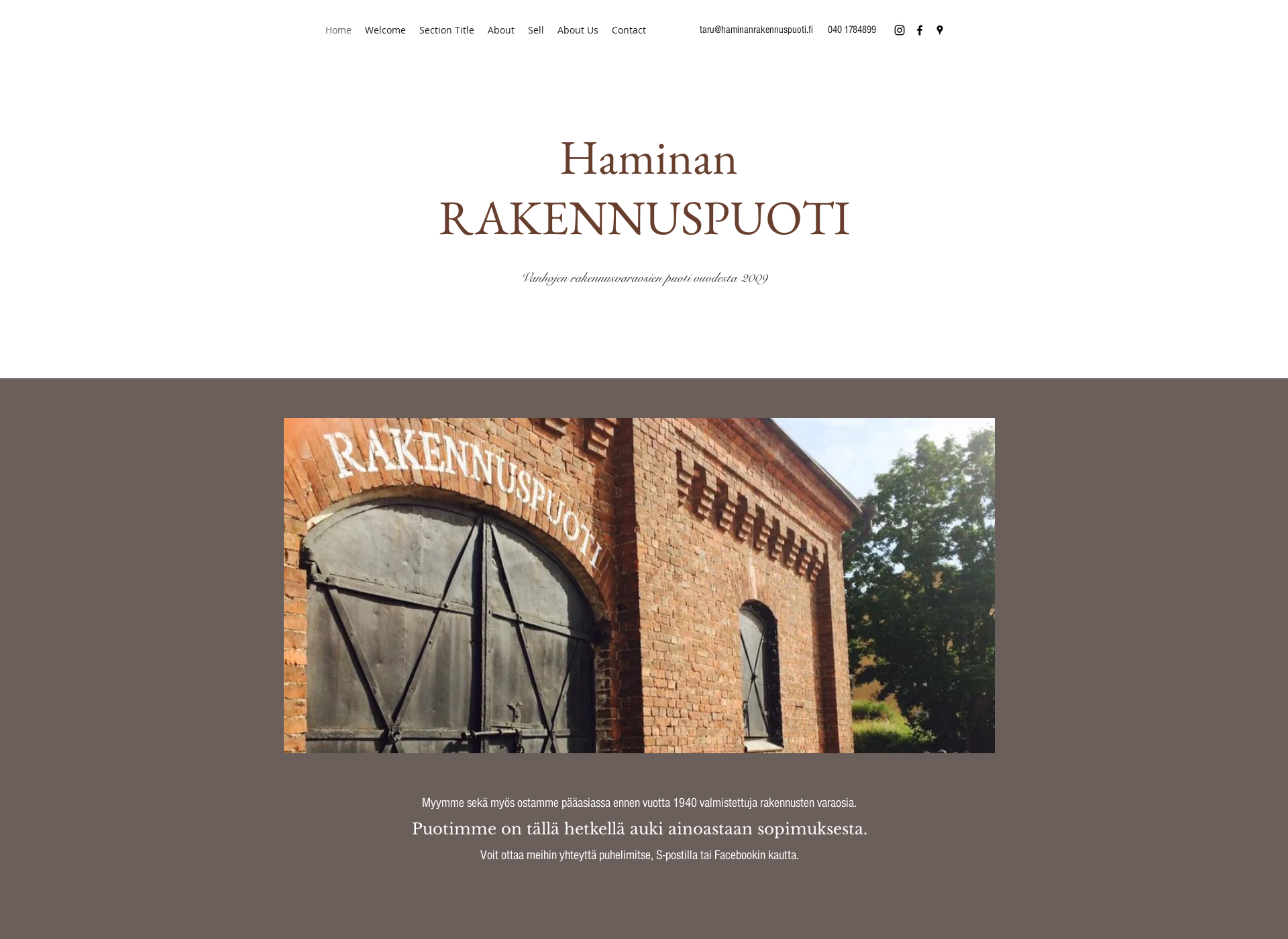 Screenshot for haminanrakennuspuoti.fi