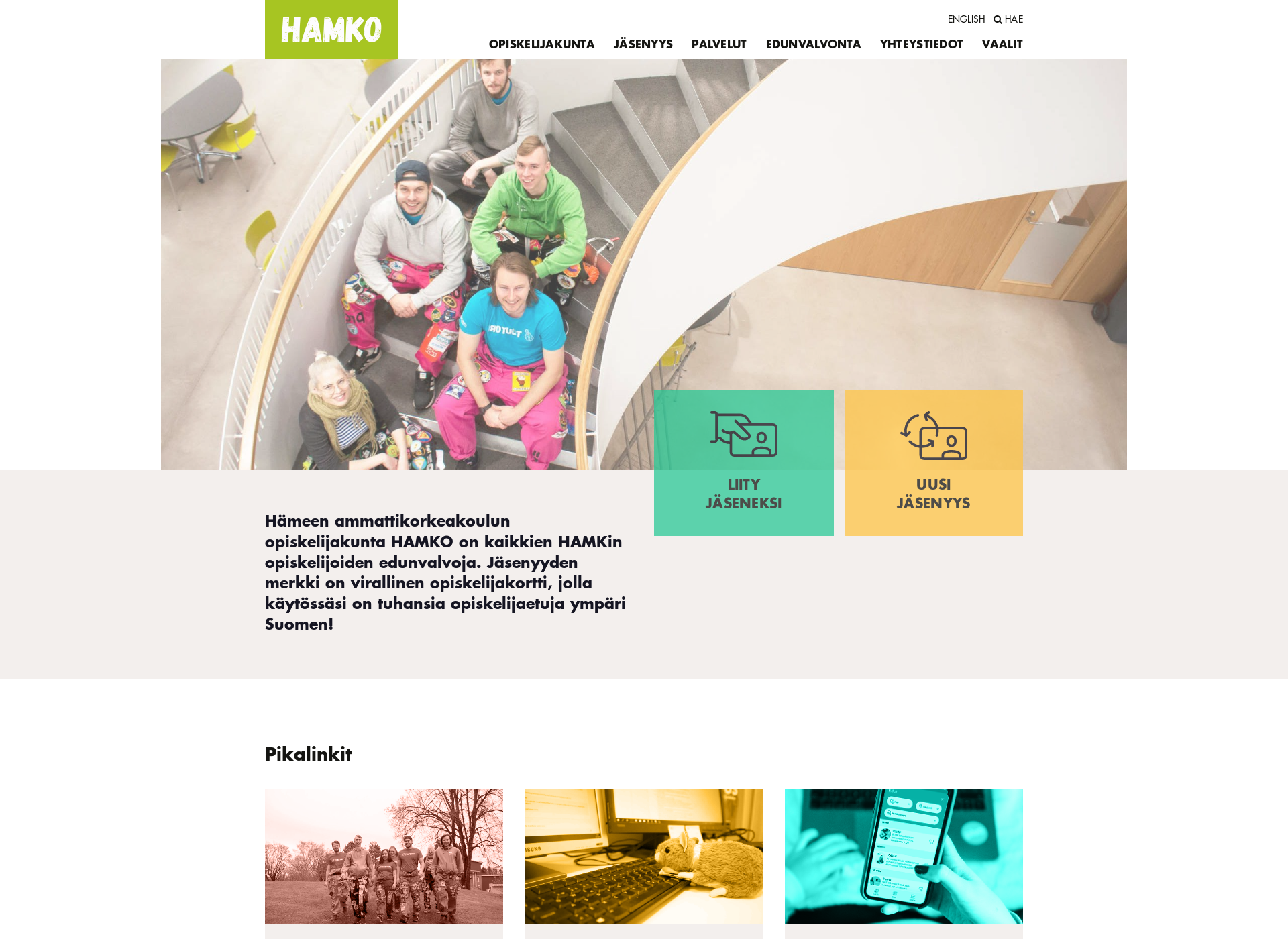Screenshot for hamko.fi