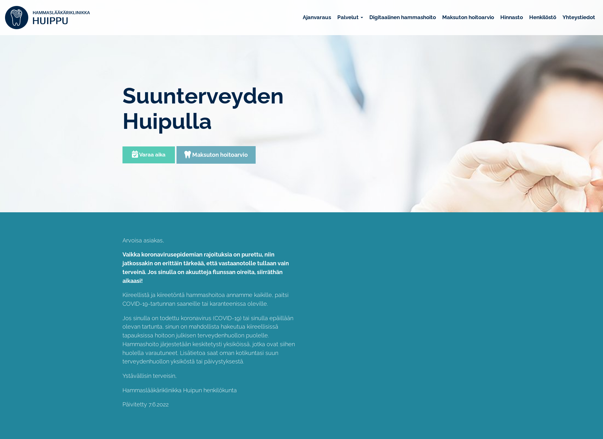 Screenshot for hammashuippu.fi