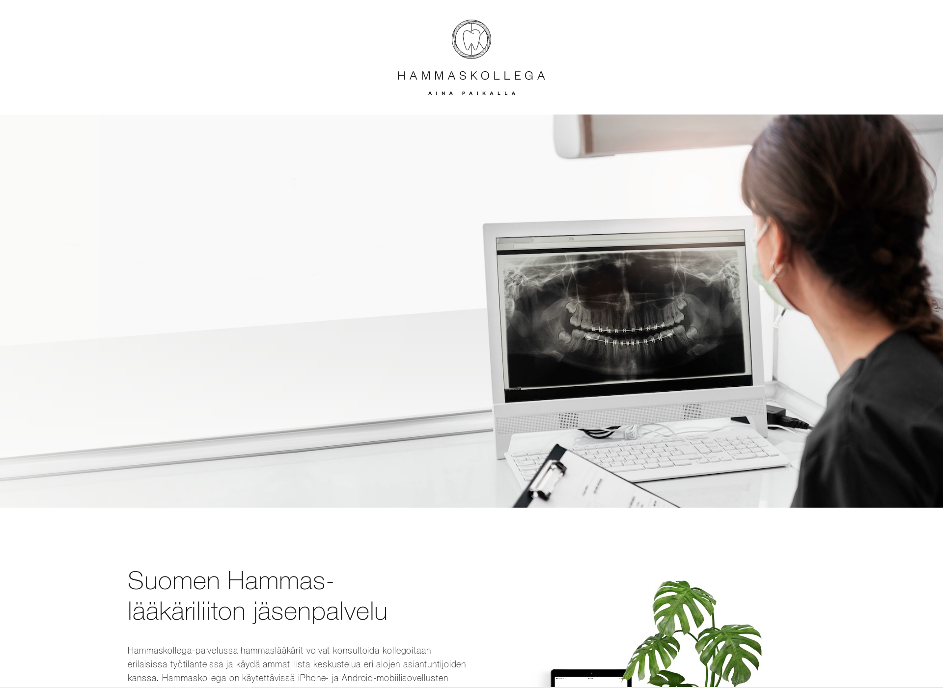 Skärmdump för hammaskollega.fi