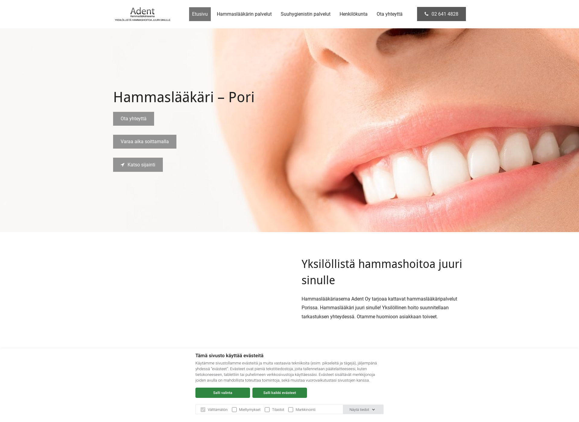 Screenshot for hammaslaakaripori.fi