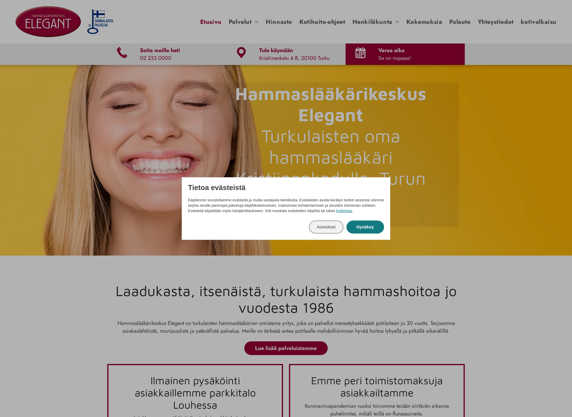 Screenshot for hammaslaakariturku.com