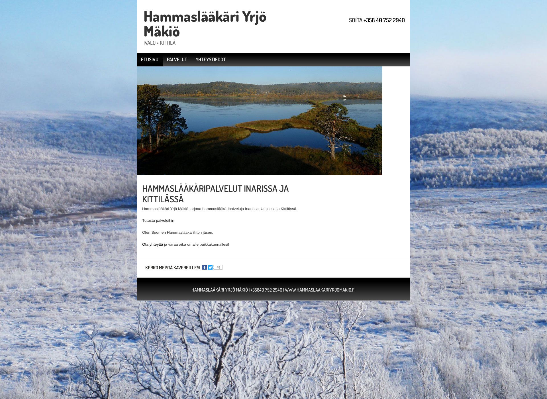 Screenshot for hammaslaakariyrjomakio.fi
