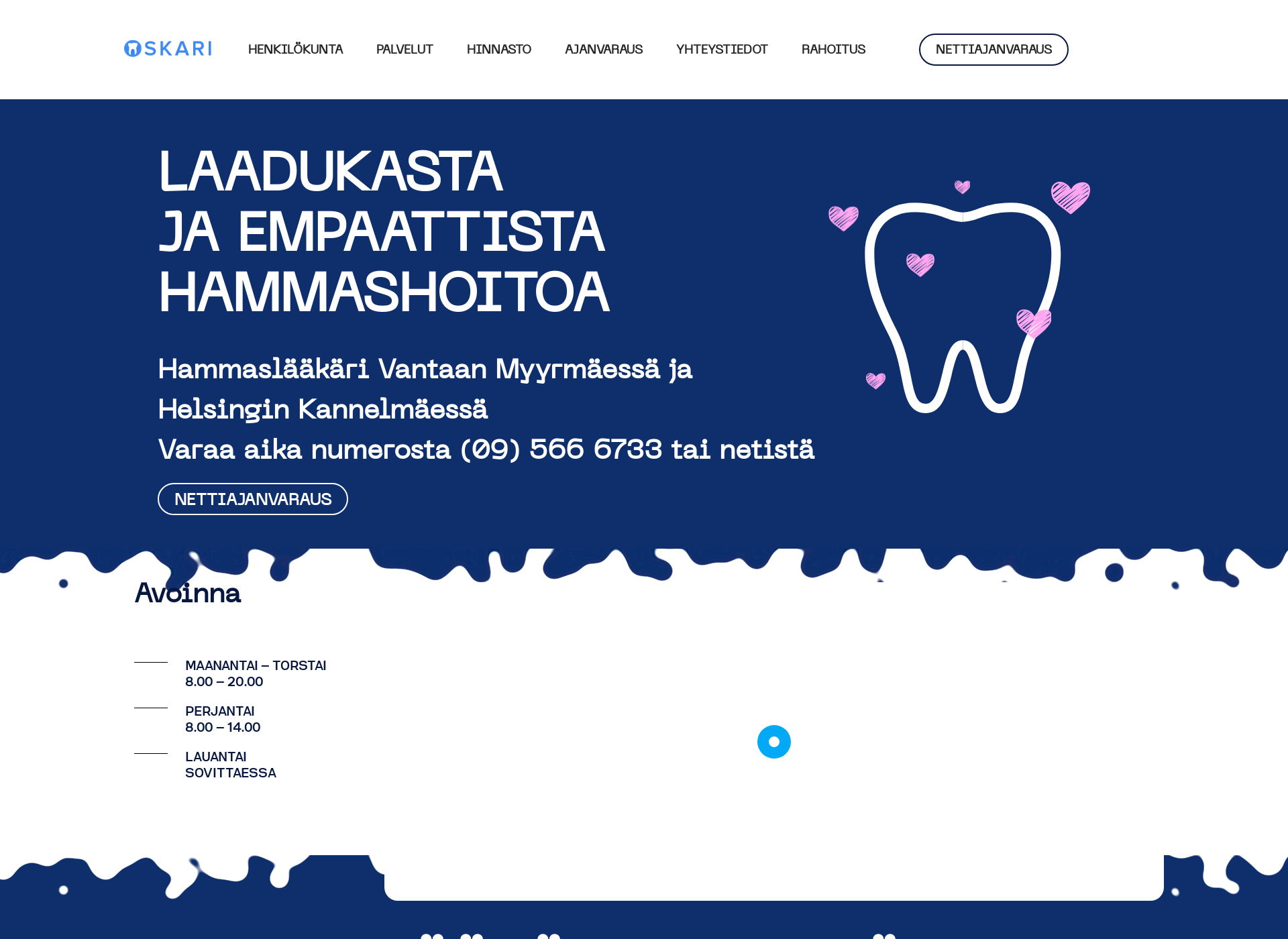 Näyttökuva hammasoskari.fi