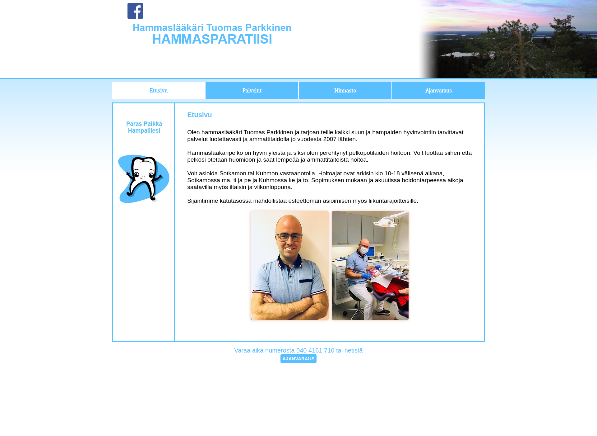 Screenshot for hammasparatiisi.fi