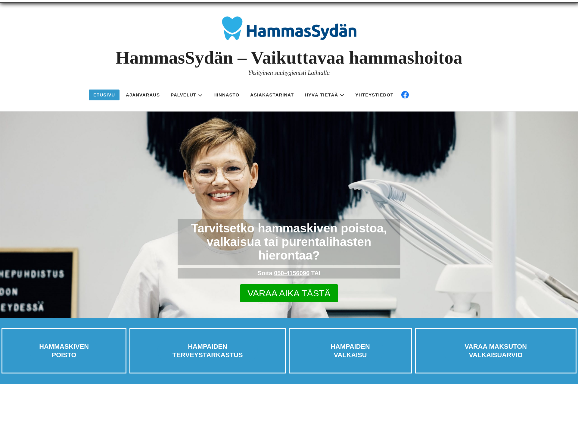 Screenshot for hammassydan.fi
