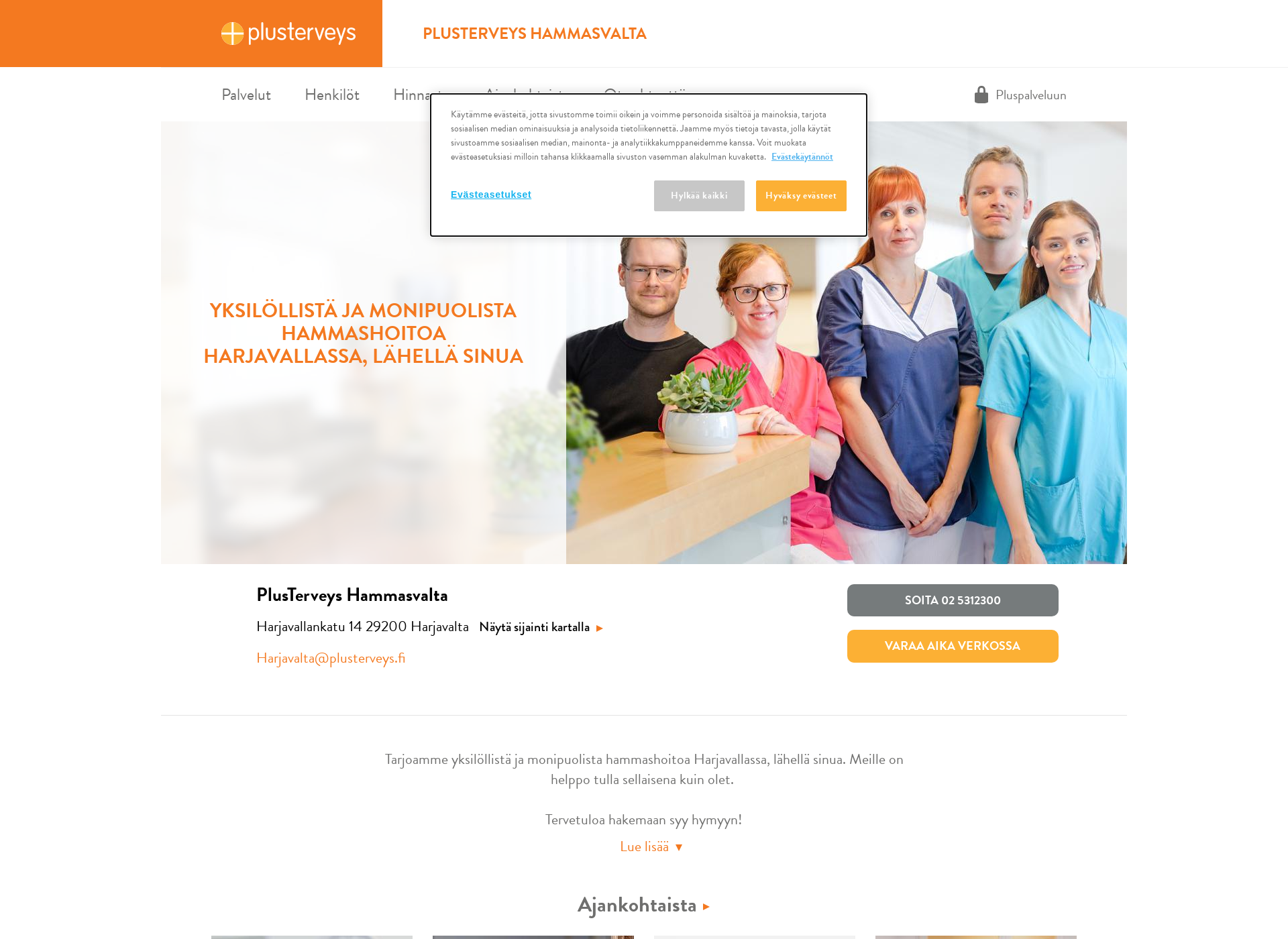 Screenshot for hammasvalta.fi