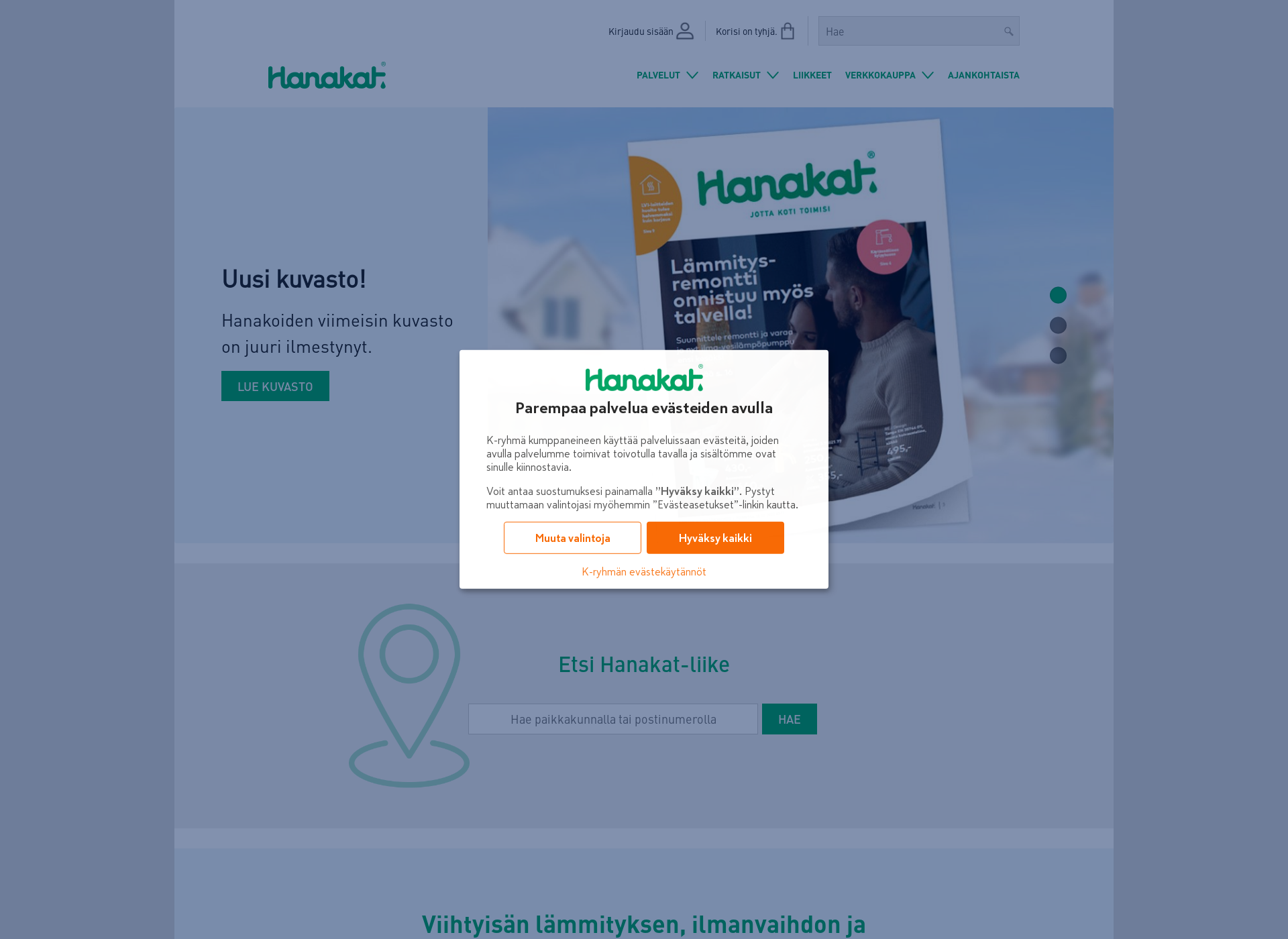 Screenshot for hanakat.fi