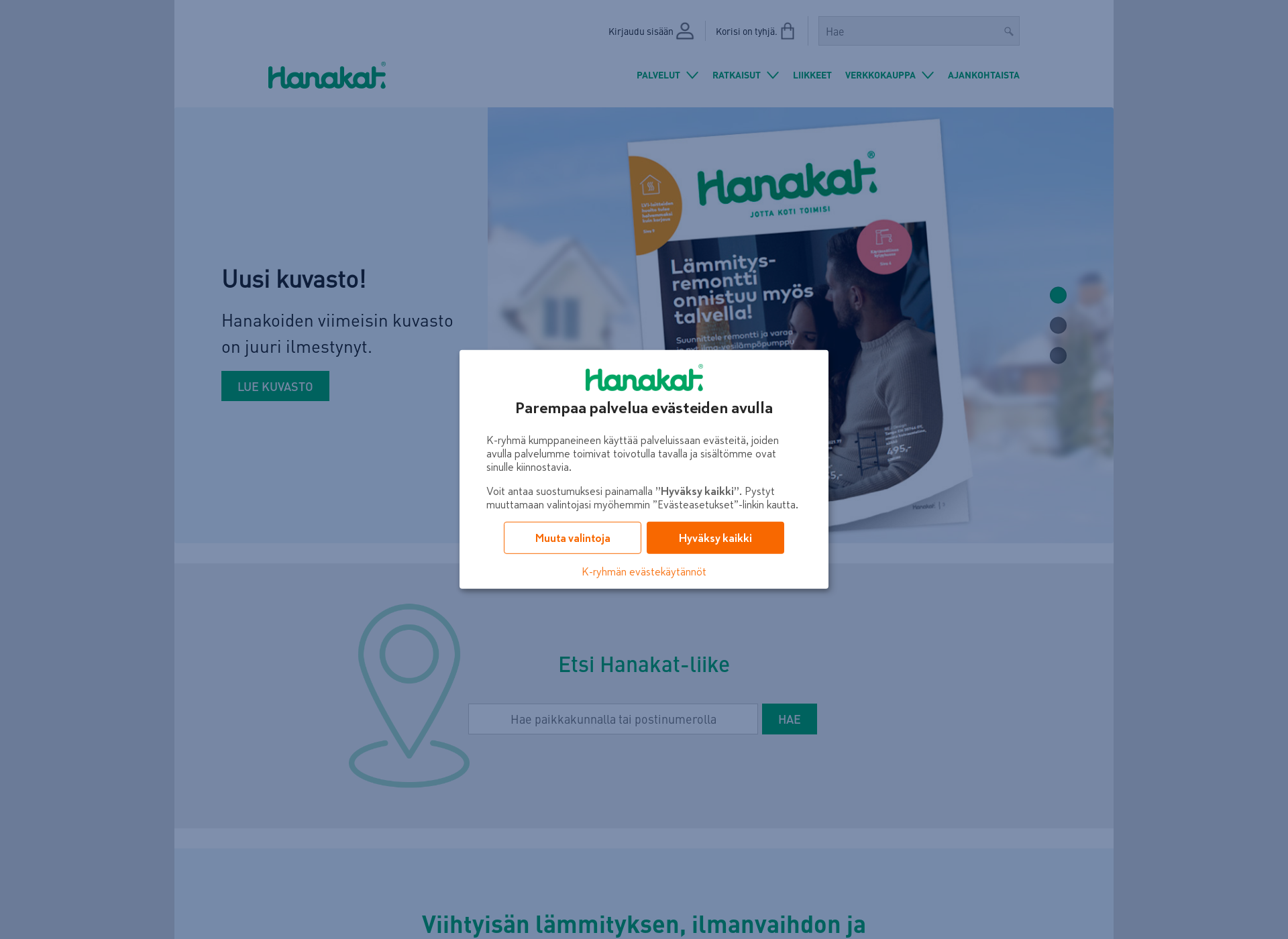 Screenshot for hanakatverkkokauppa.fi