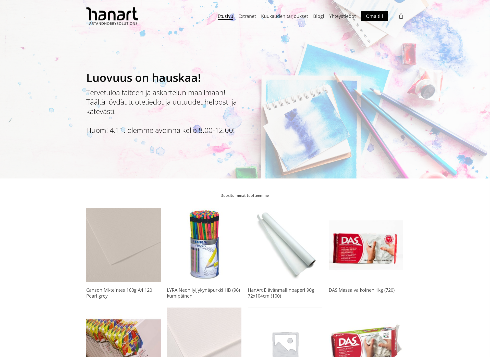 Screenshot for hanart.fi