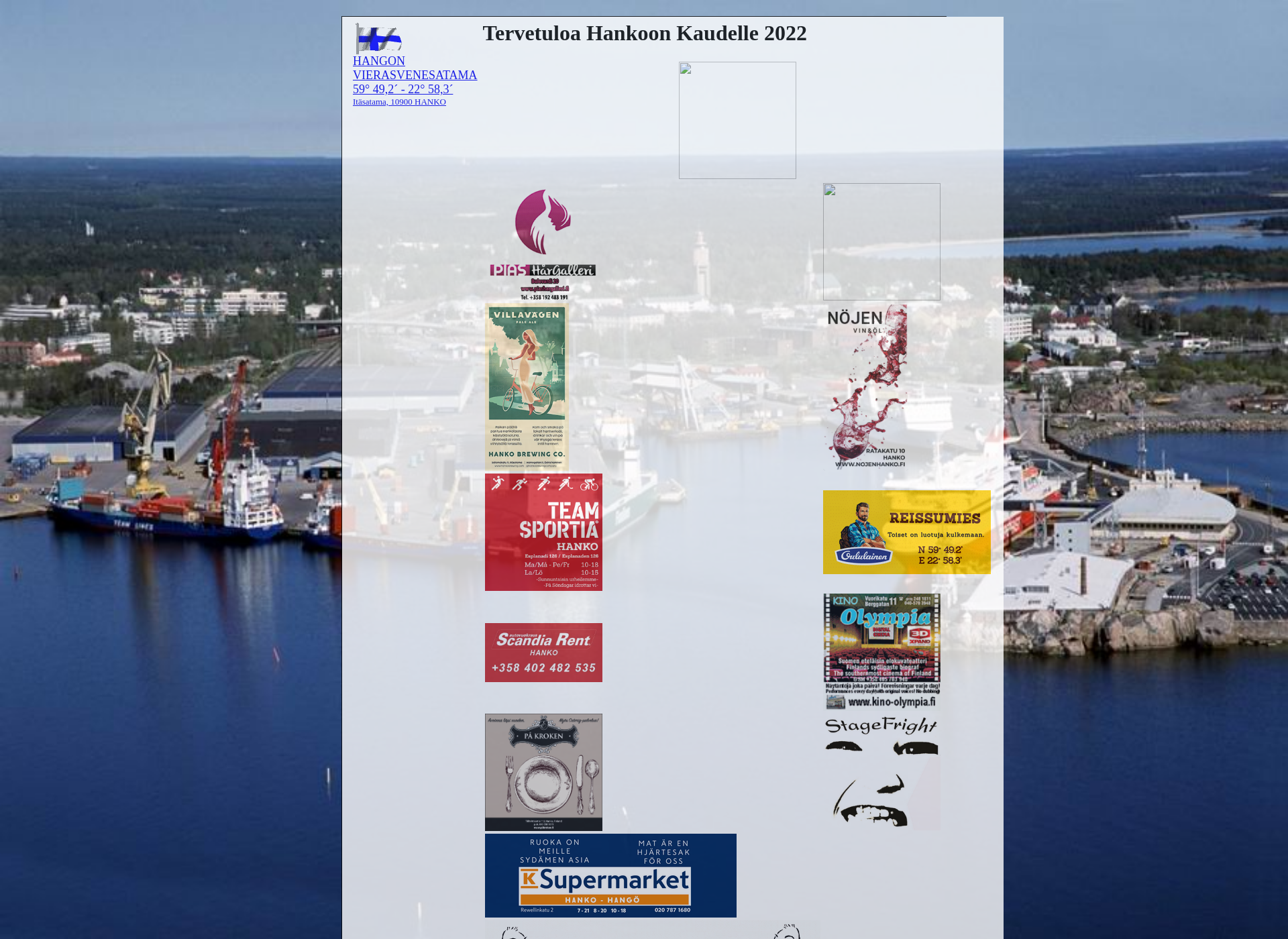 Screenshot for hangonvierasvenesatama.fi