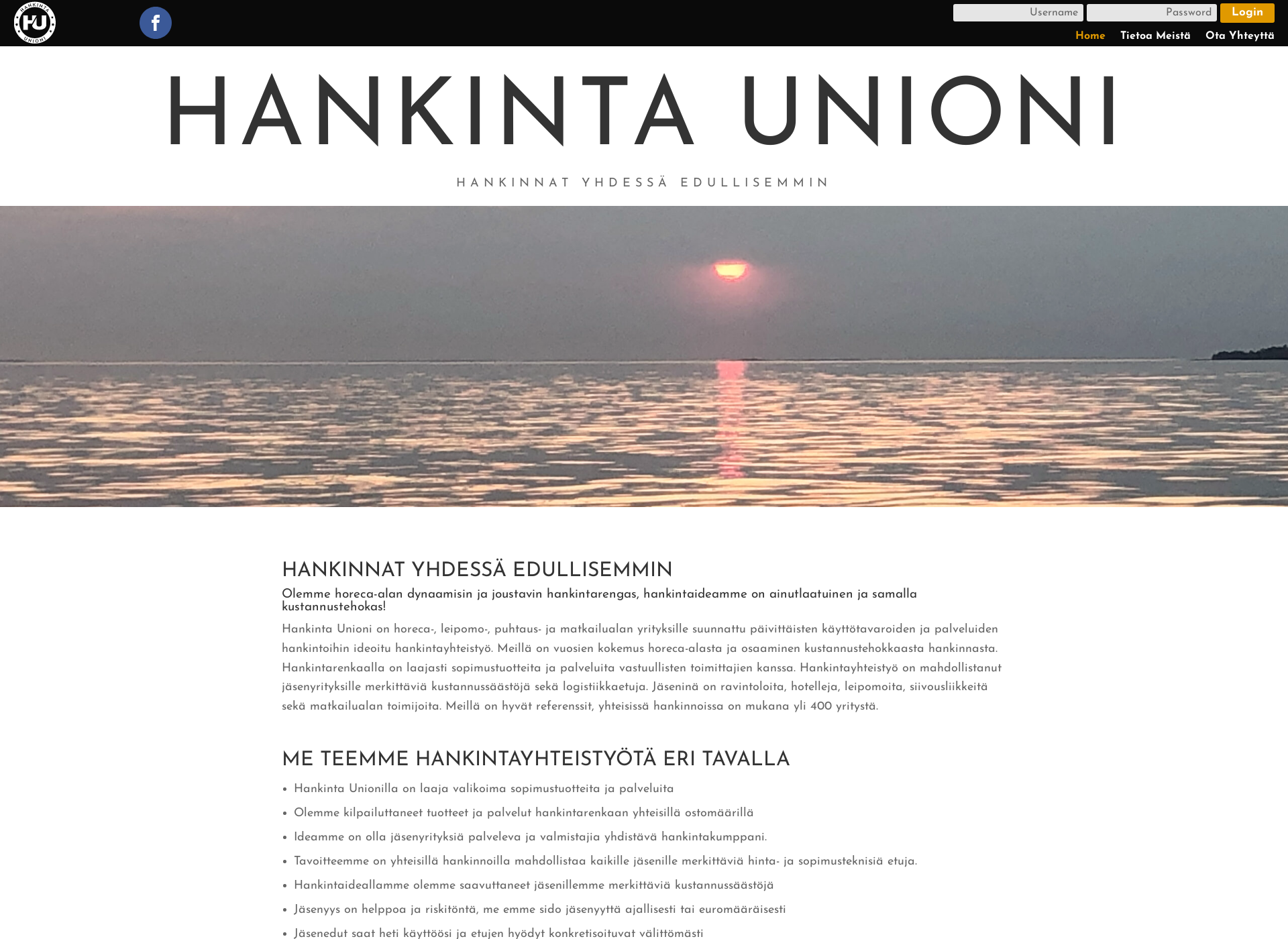 Screenshot for hankintaunioni.fi