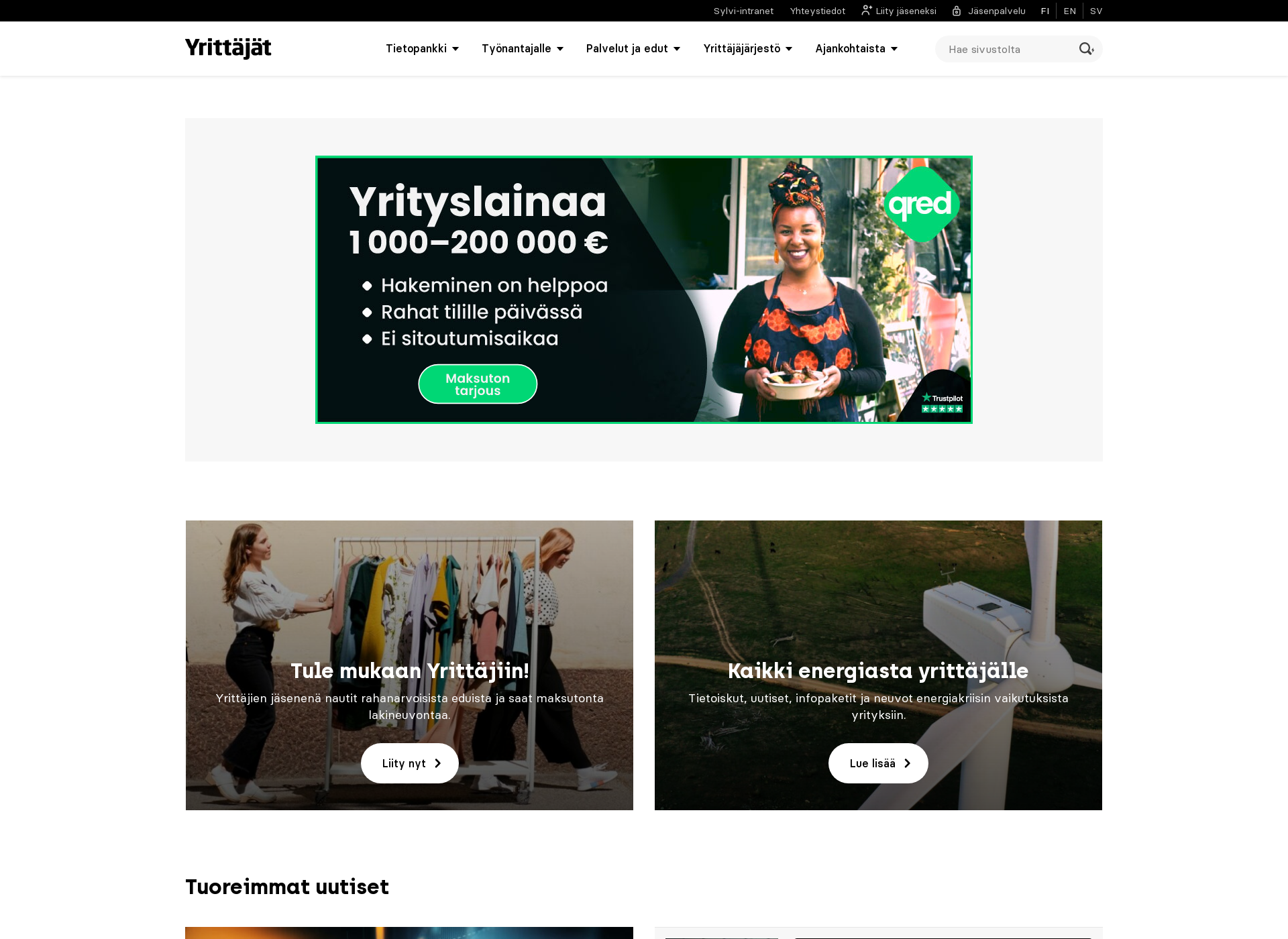 Screenshot for hankiparempielämä.fi
