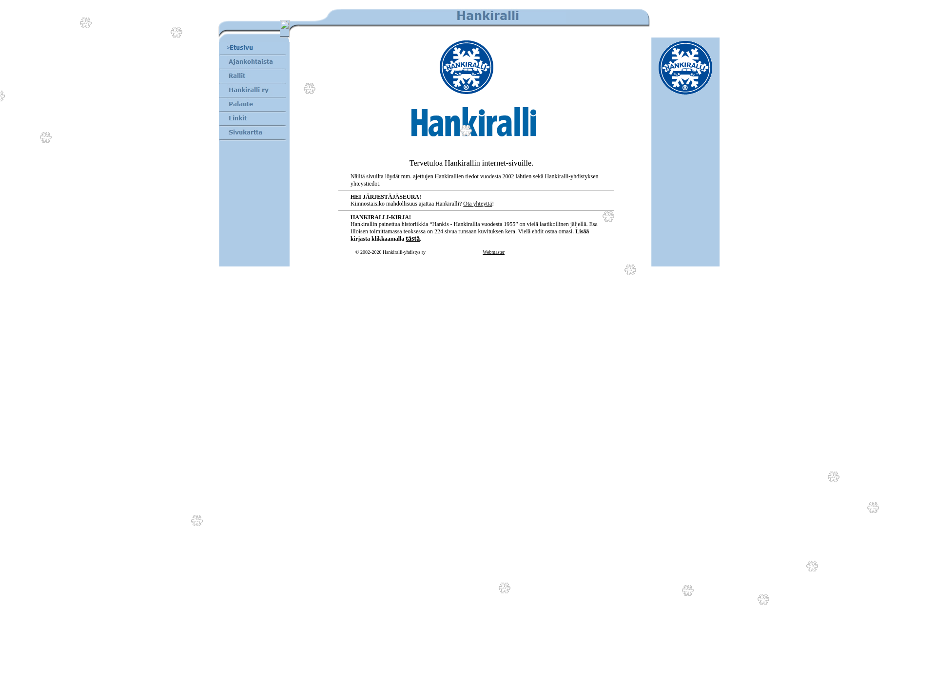 Skärmdump för hankiralli.fi