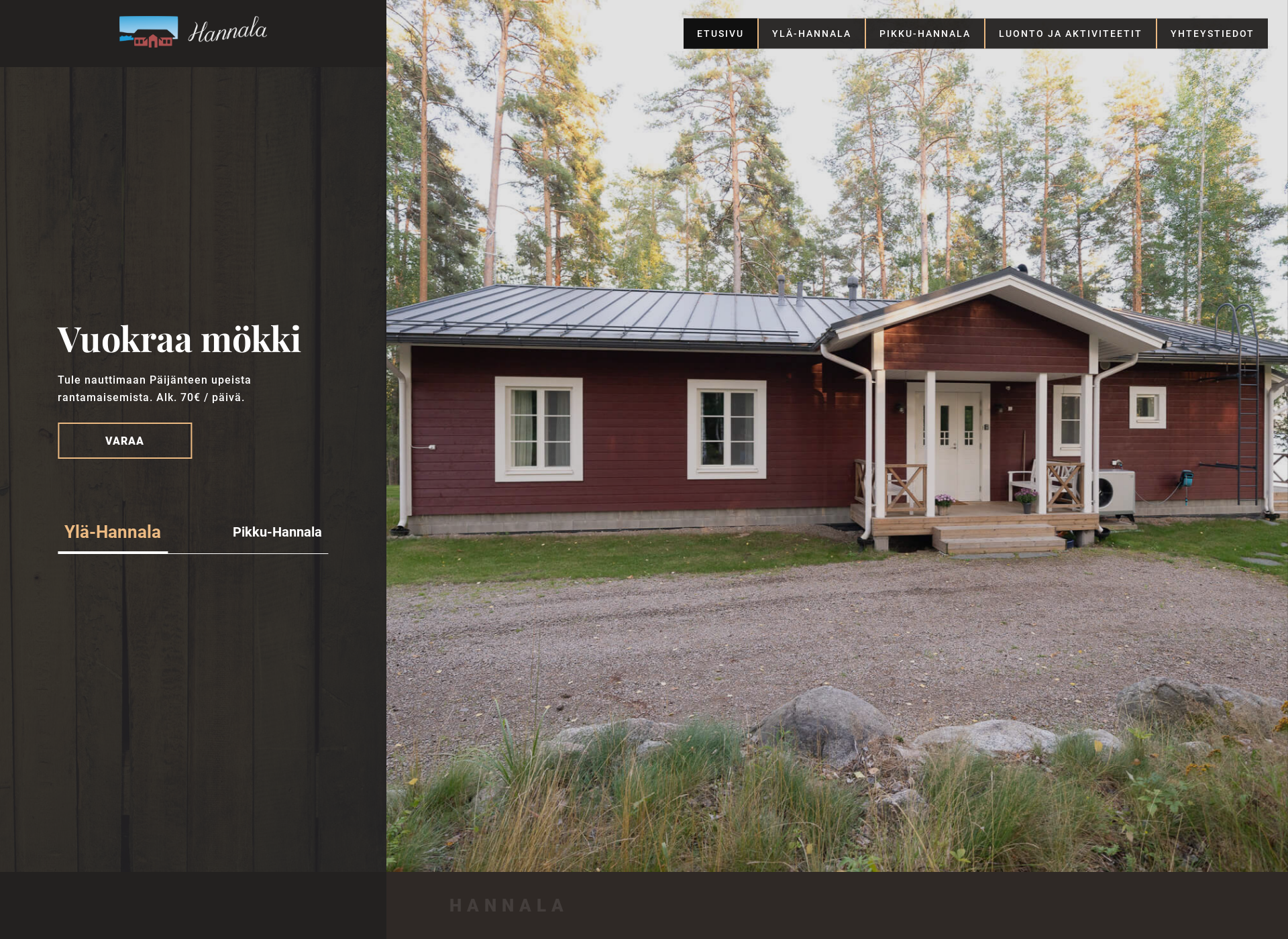 Screenshot for hannala.fi