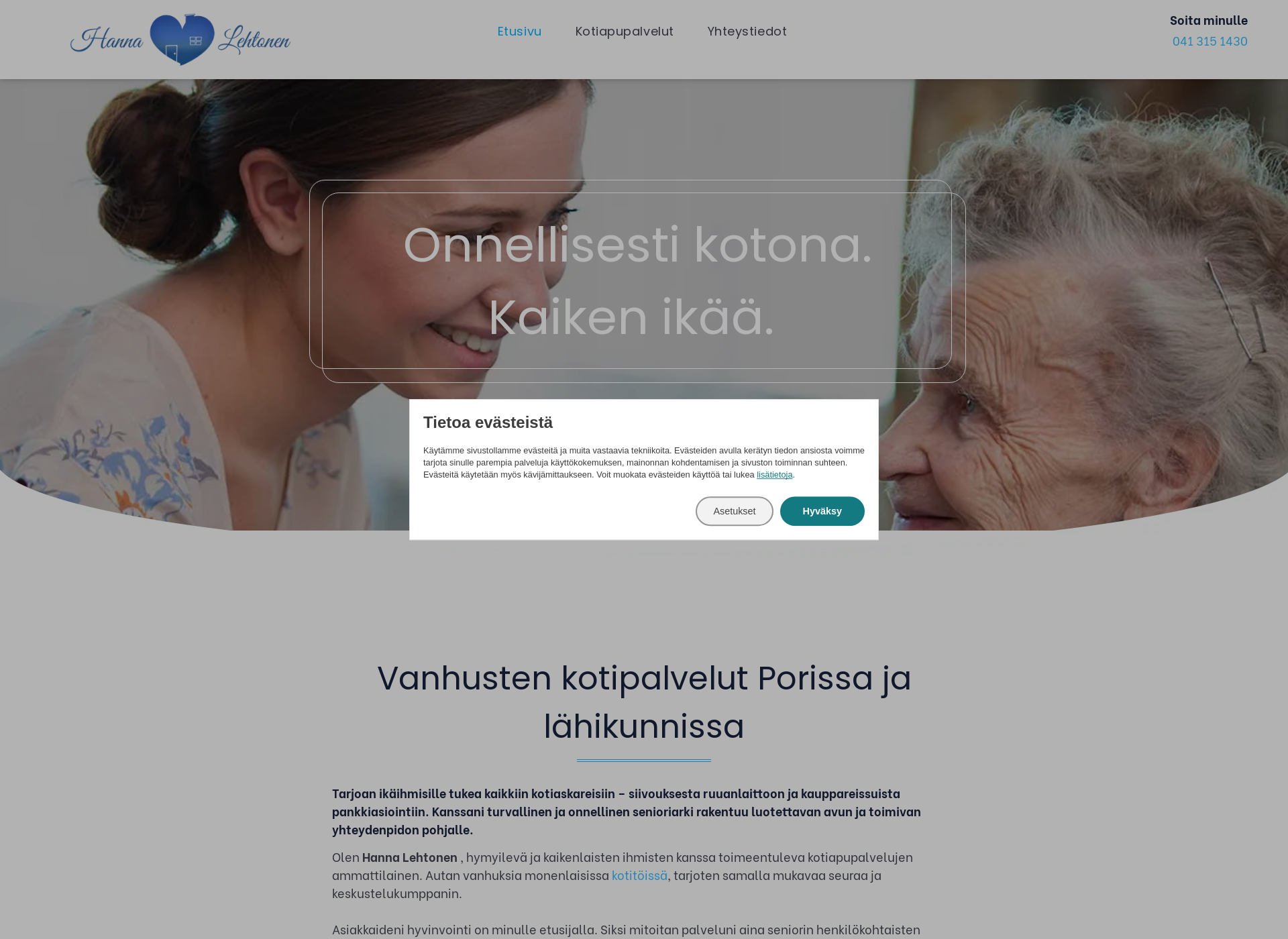 Screenshot for hannalehtonen.fi