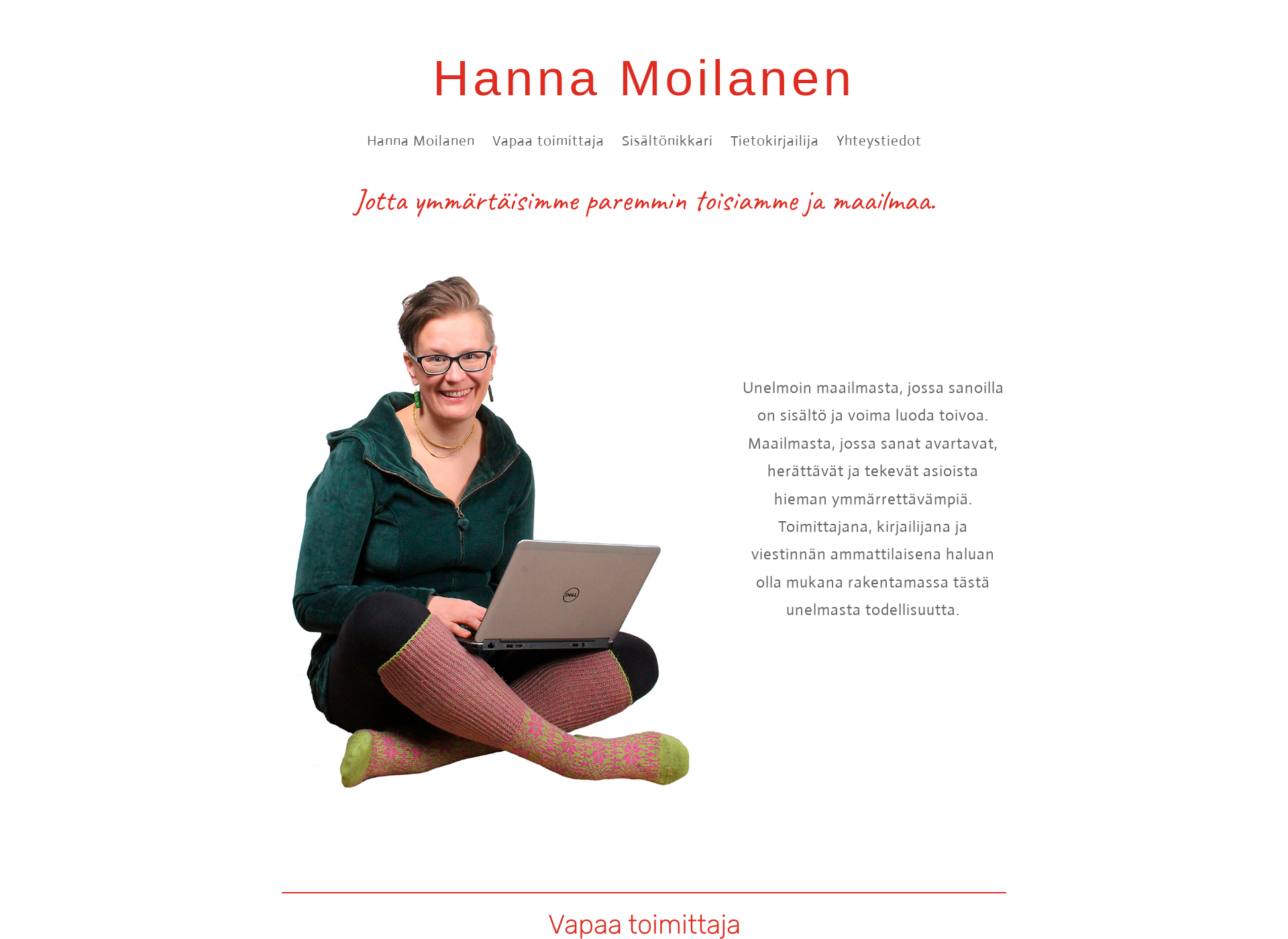 Screenshot for hannamoilanen.fi
