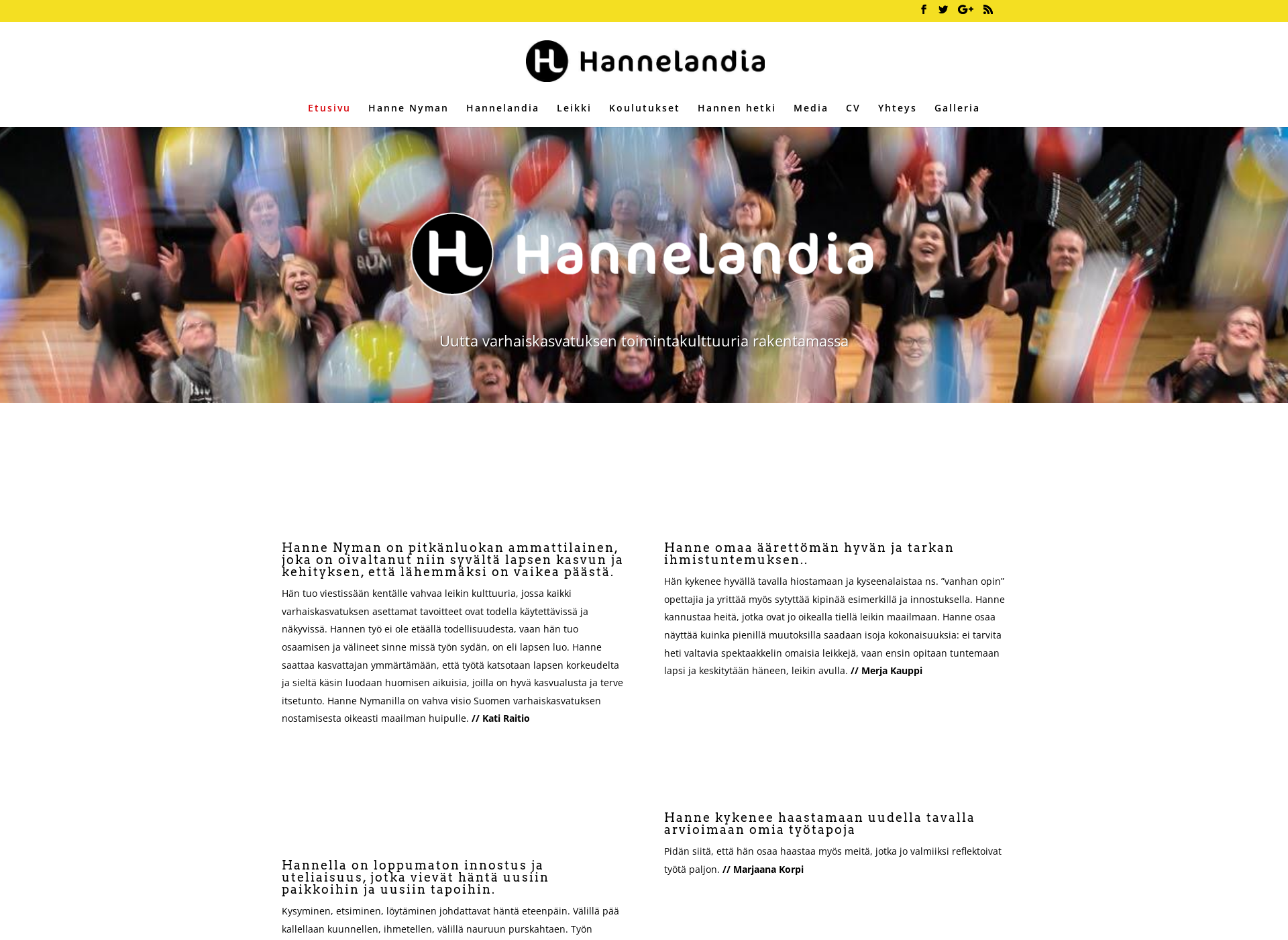Screenshot for hannelandia.fi