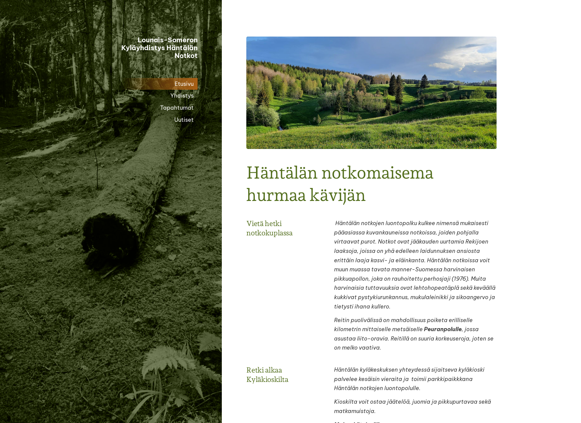 Screenshot for hantala.fi