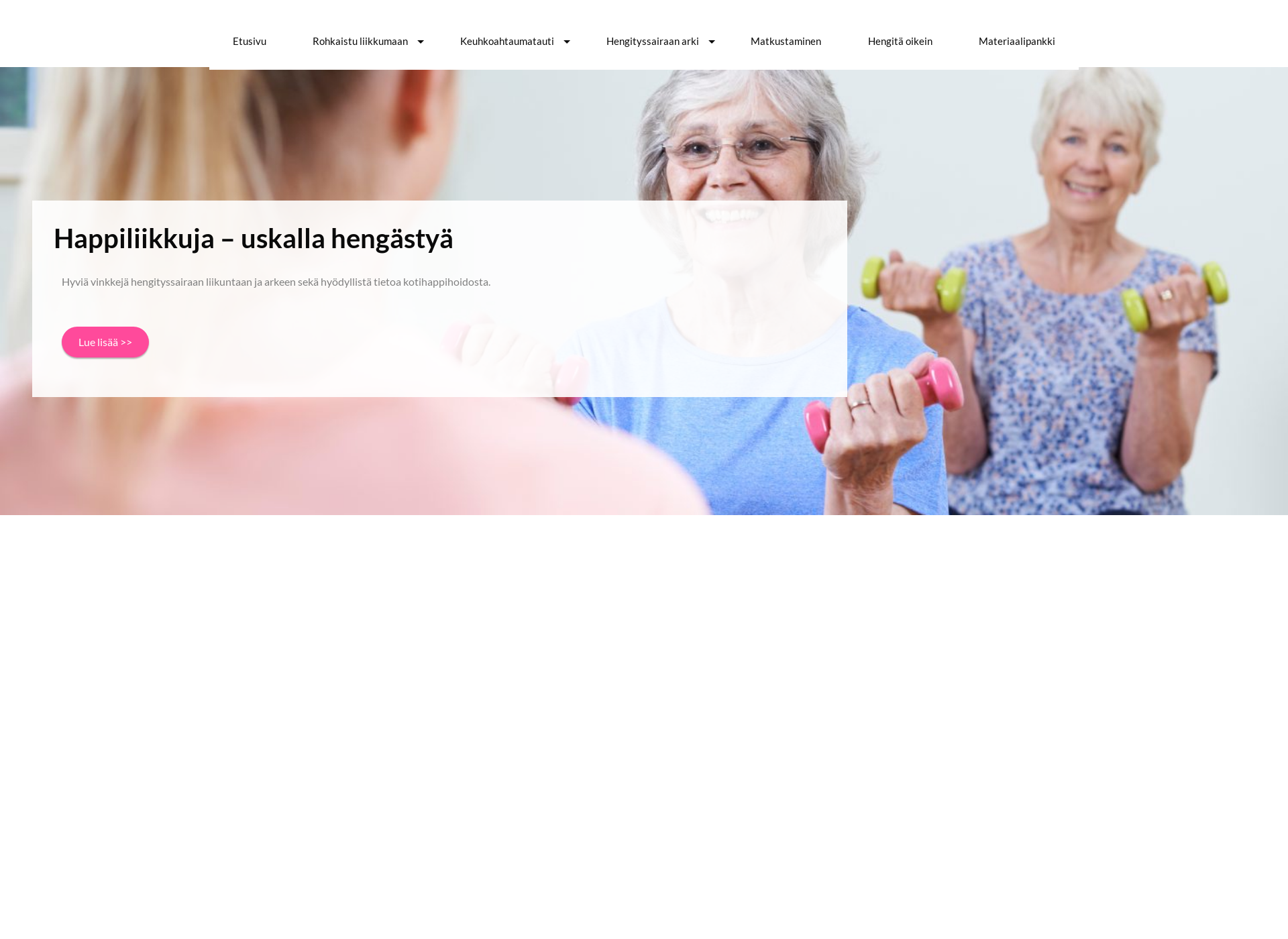 Screenshot for happiliikkuja.fi