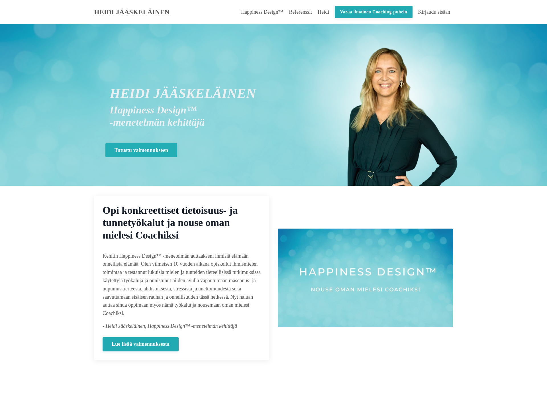 Skärmdump för happinessdesign.fi