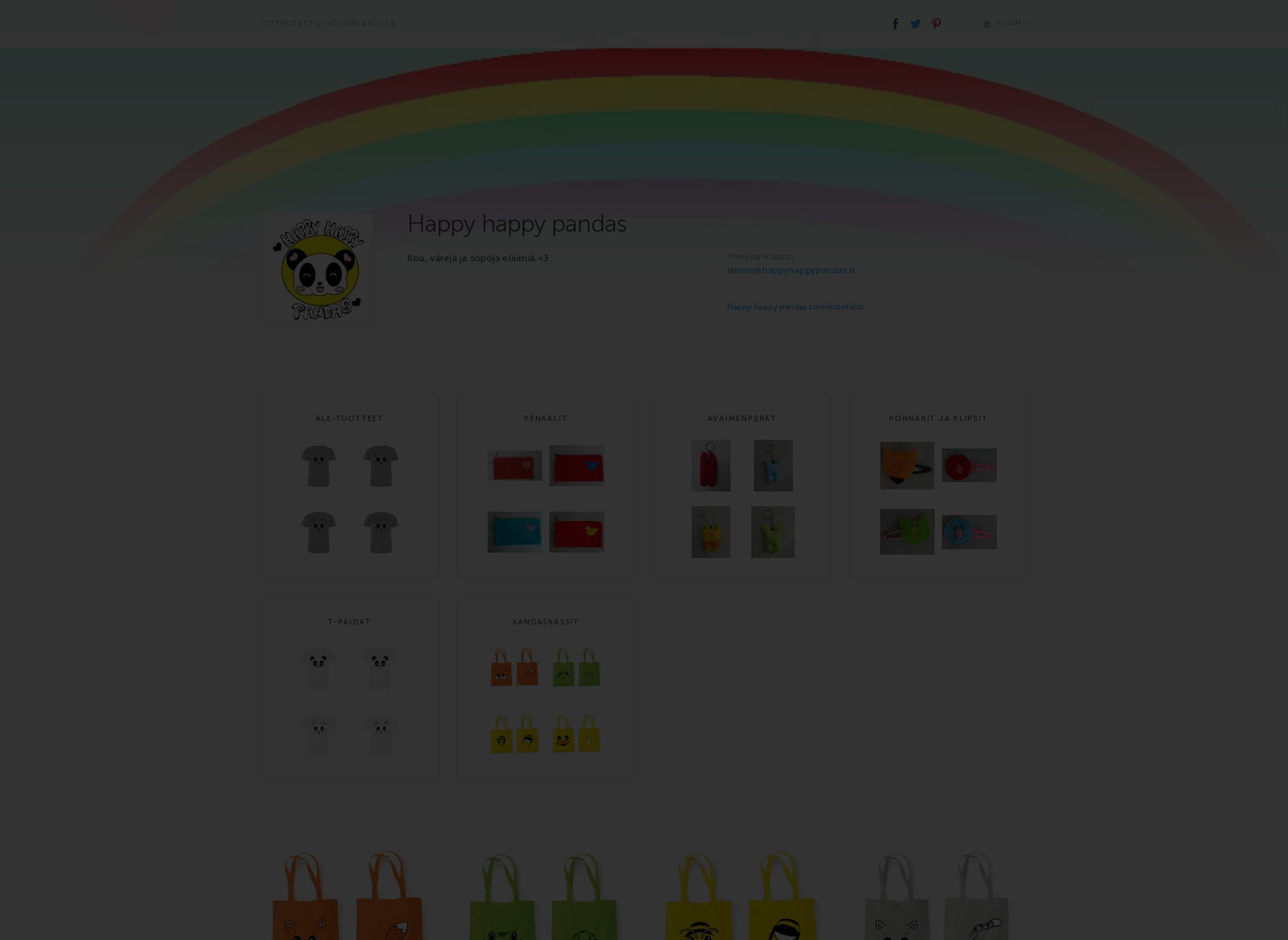 Screenshot for happyhappypandas.fi