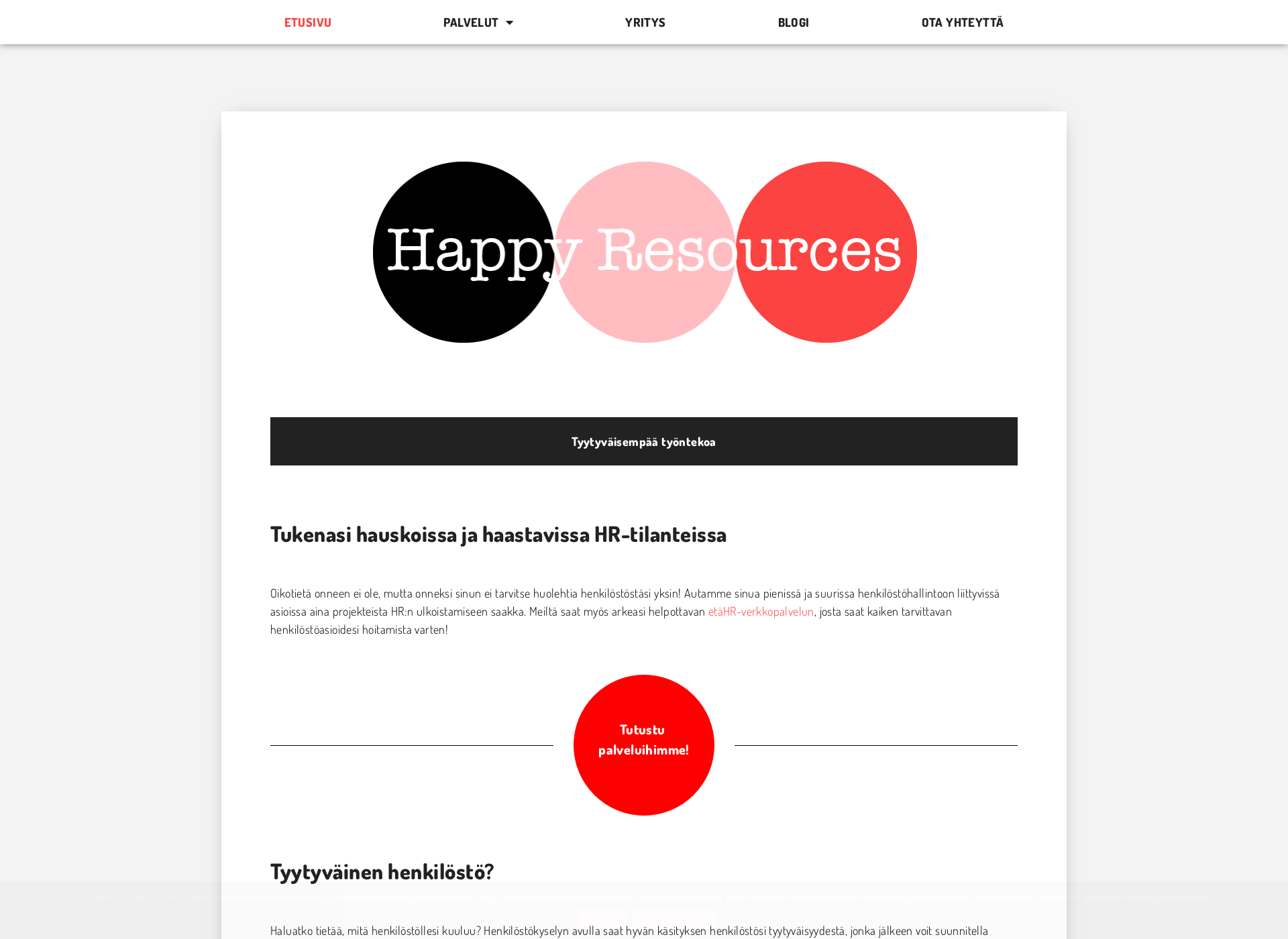 Screenshot for happyresources.fi