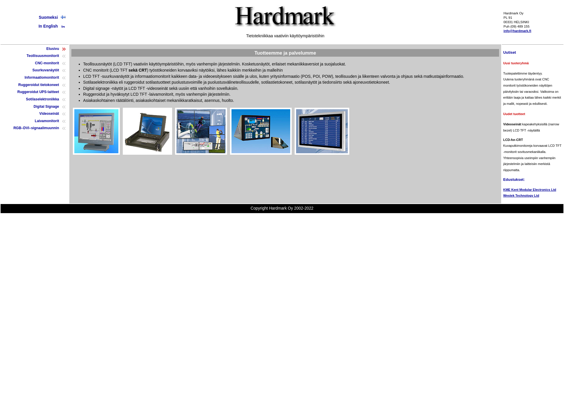 Screenshot for hardmark.fi